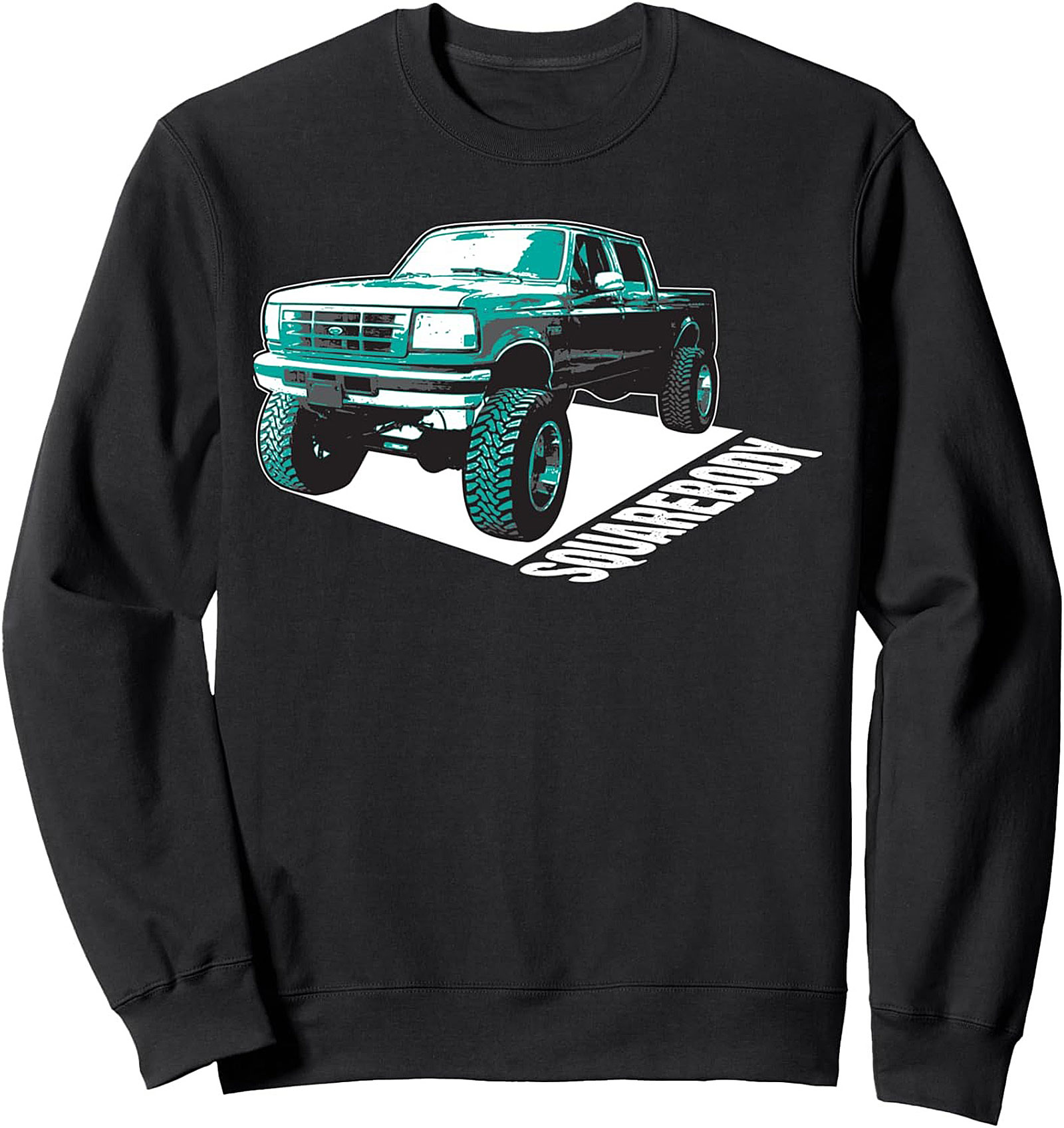 Classic Lifted Squarebody Truck Crewneck Sweatshirt