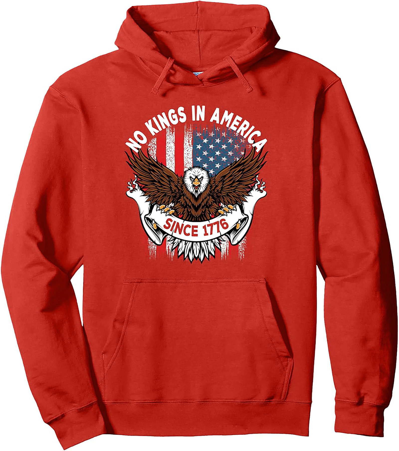 Patriotic Freedom Pullover Hoodie - American Eagle 1776