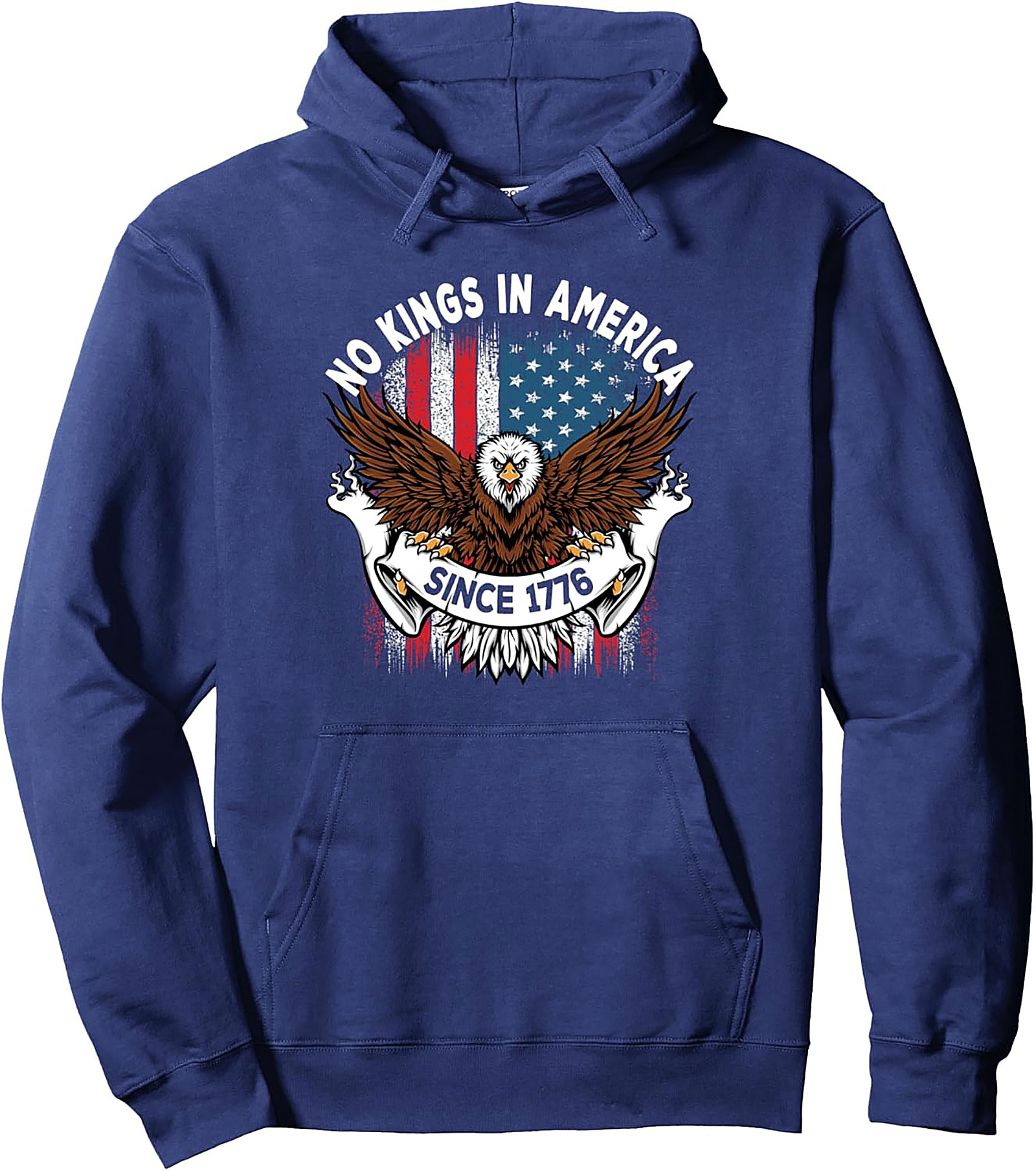 Patriotic Freedom Pullover Hoodie - American Eagle 1776