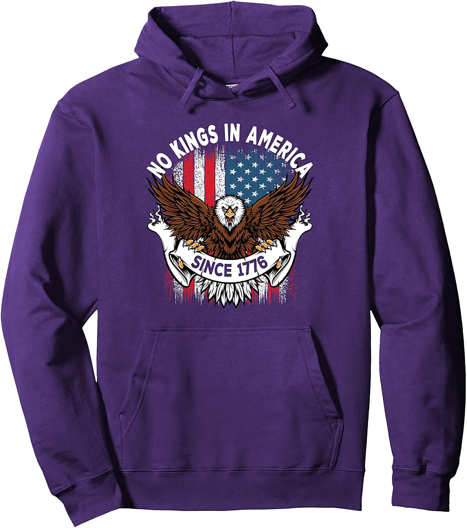 Patriotic Freedom Pullover Hoodie - American Eagle 1776