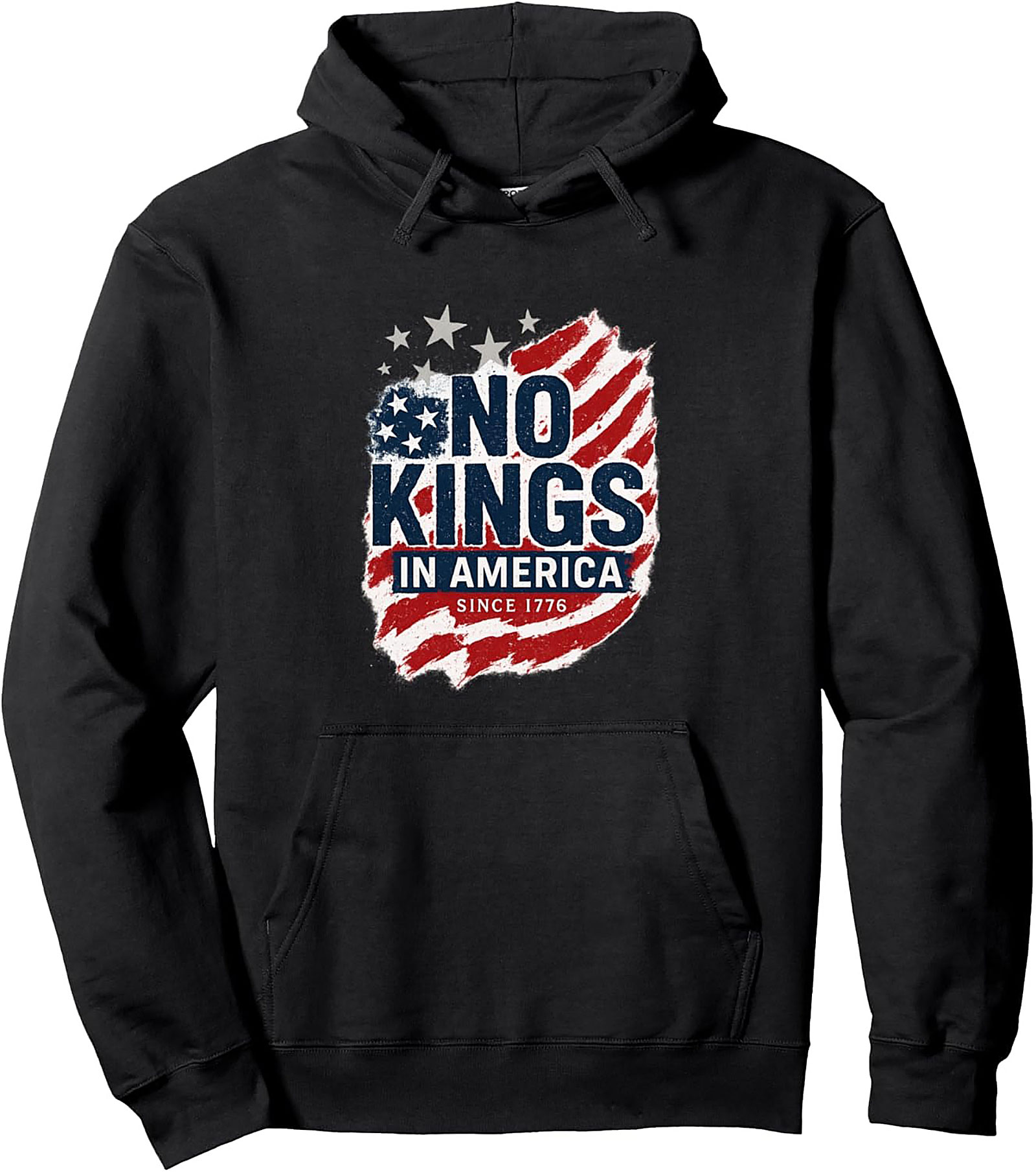 No Kings In America Hoodie | 1776 Patriotic Pullover
