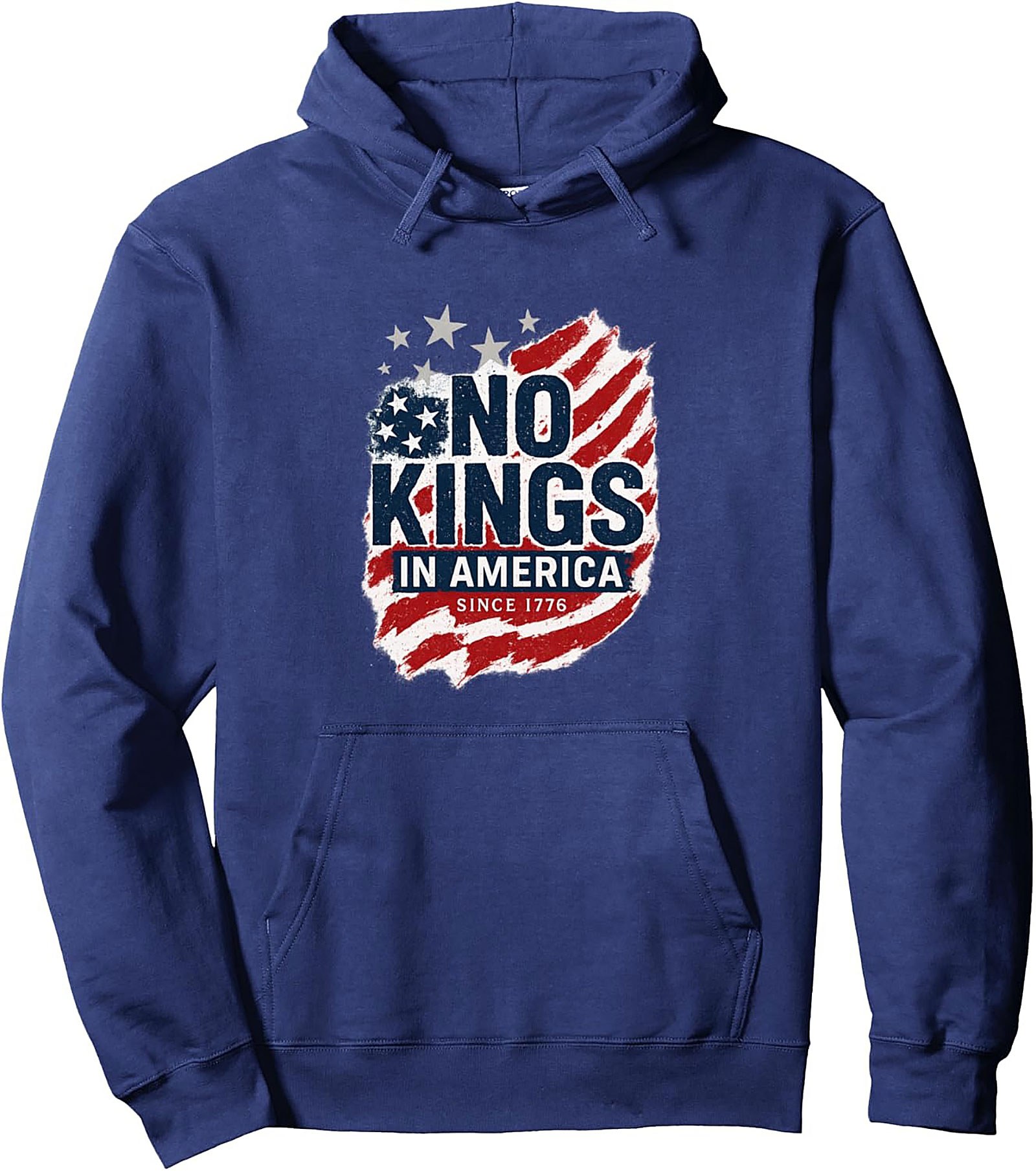 No Kings In America Hoodie | 1776 Patriotic Pullover