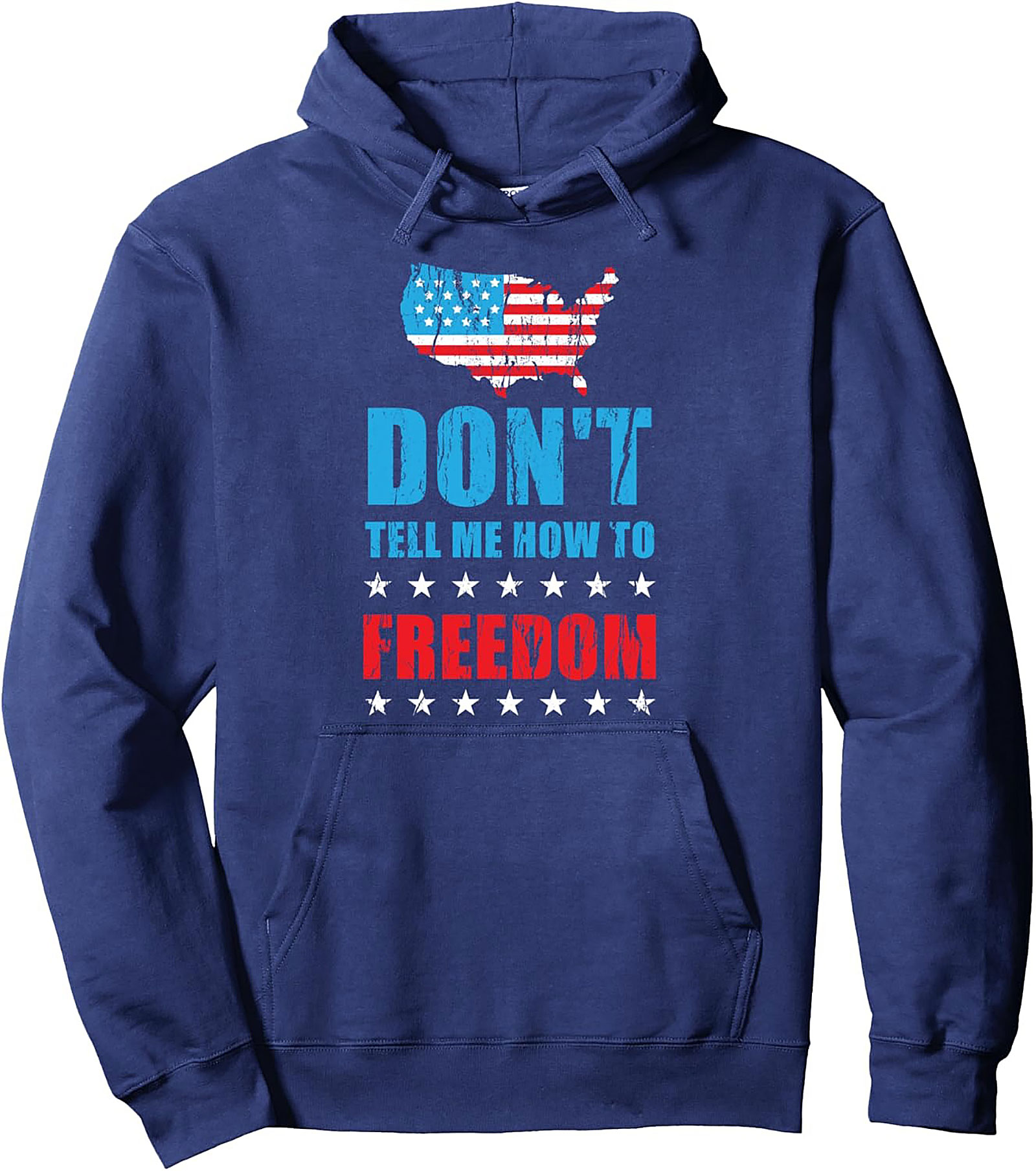 Patriotic Freedom Pullover Hoodie | Graphic Unisex Fit