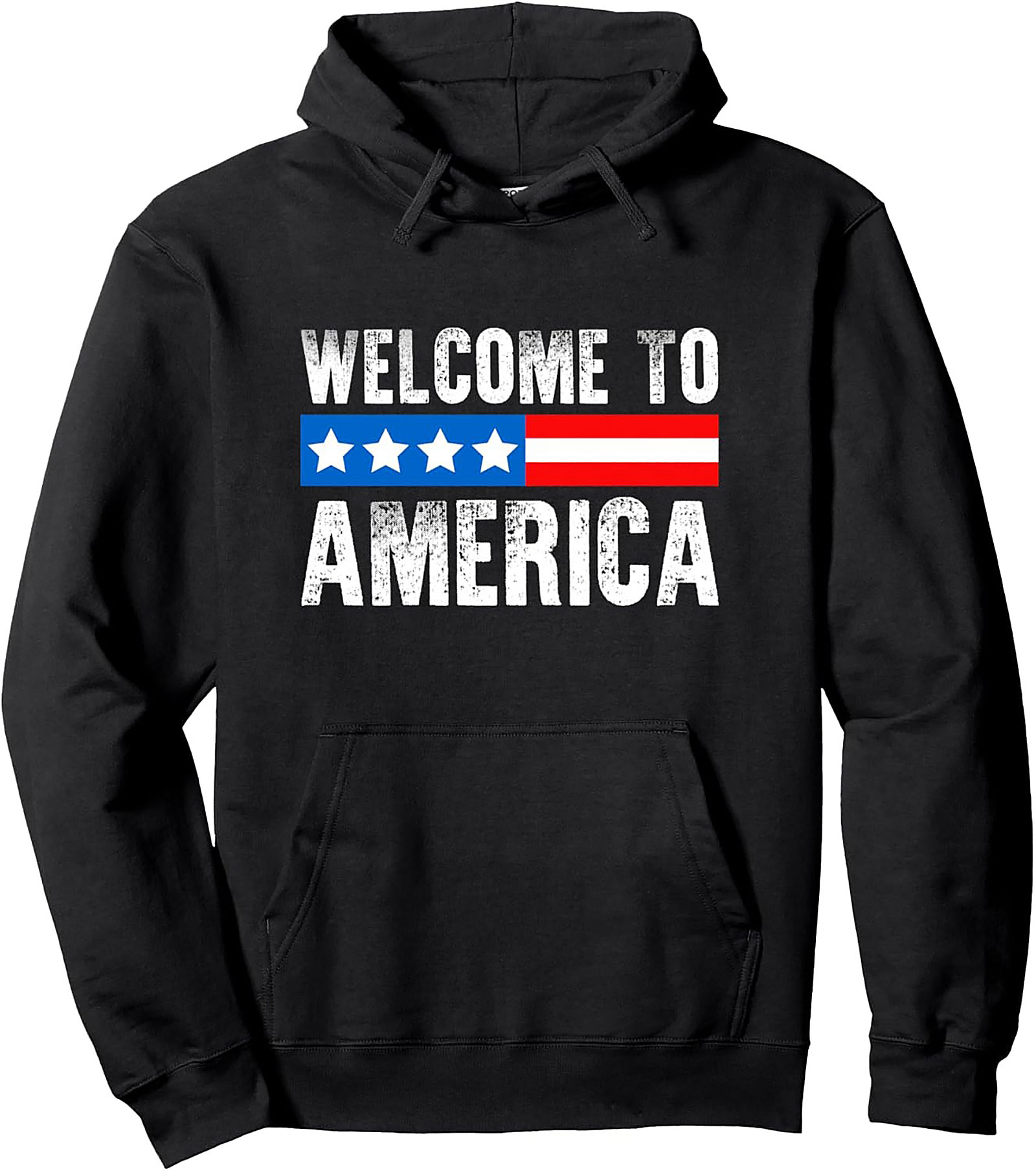 Welcome to America Graphic Hoodie | Patriotic Pullover