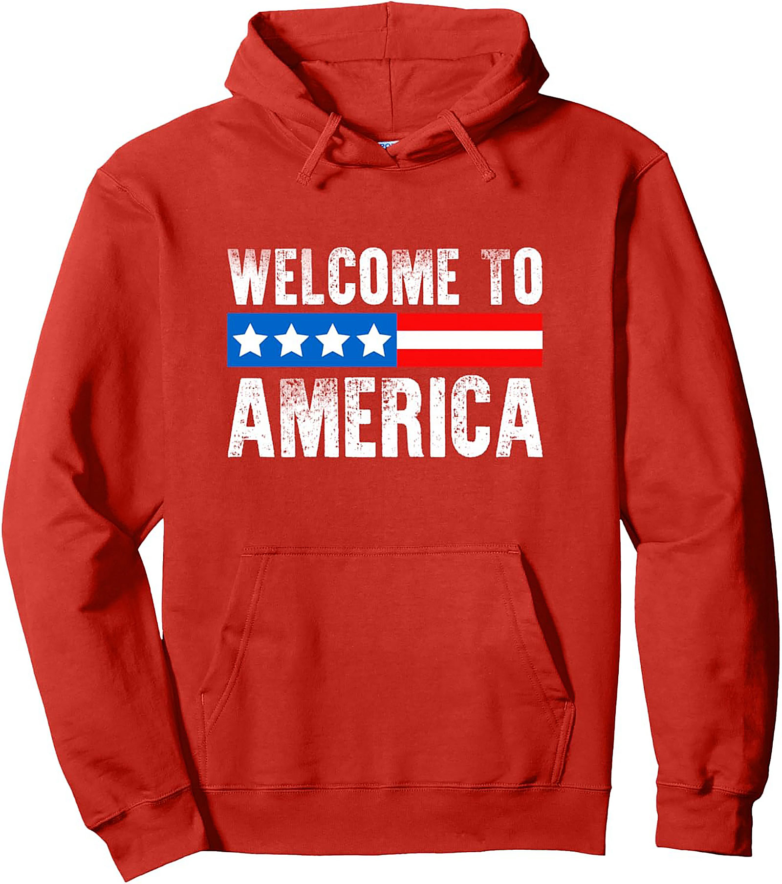 Welcome to America Graphic Hoodie | Patriotic Pullover