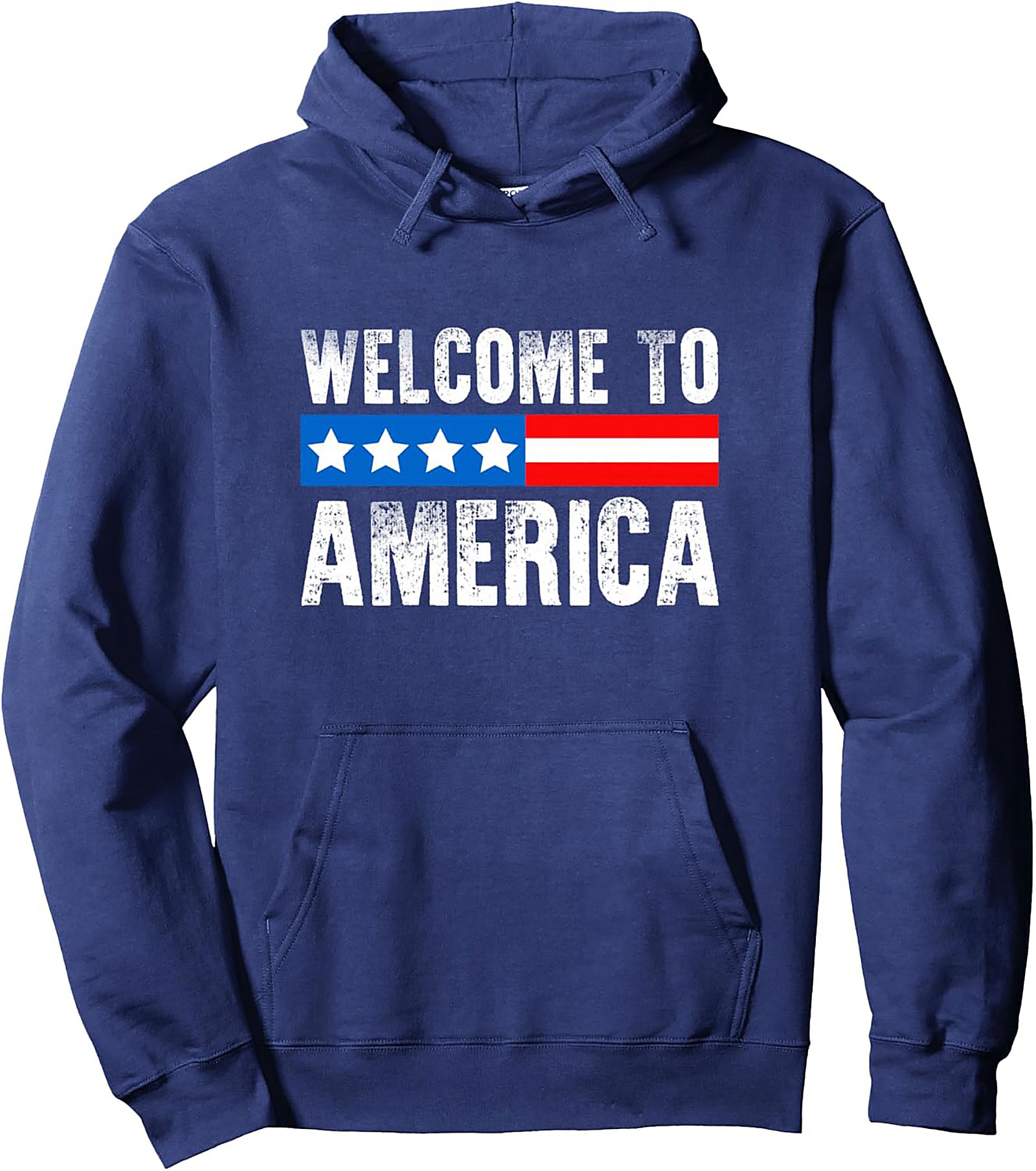 Welcome to America Graphic Hoodie | Patriotic Pullover