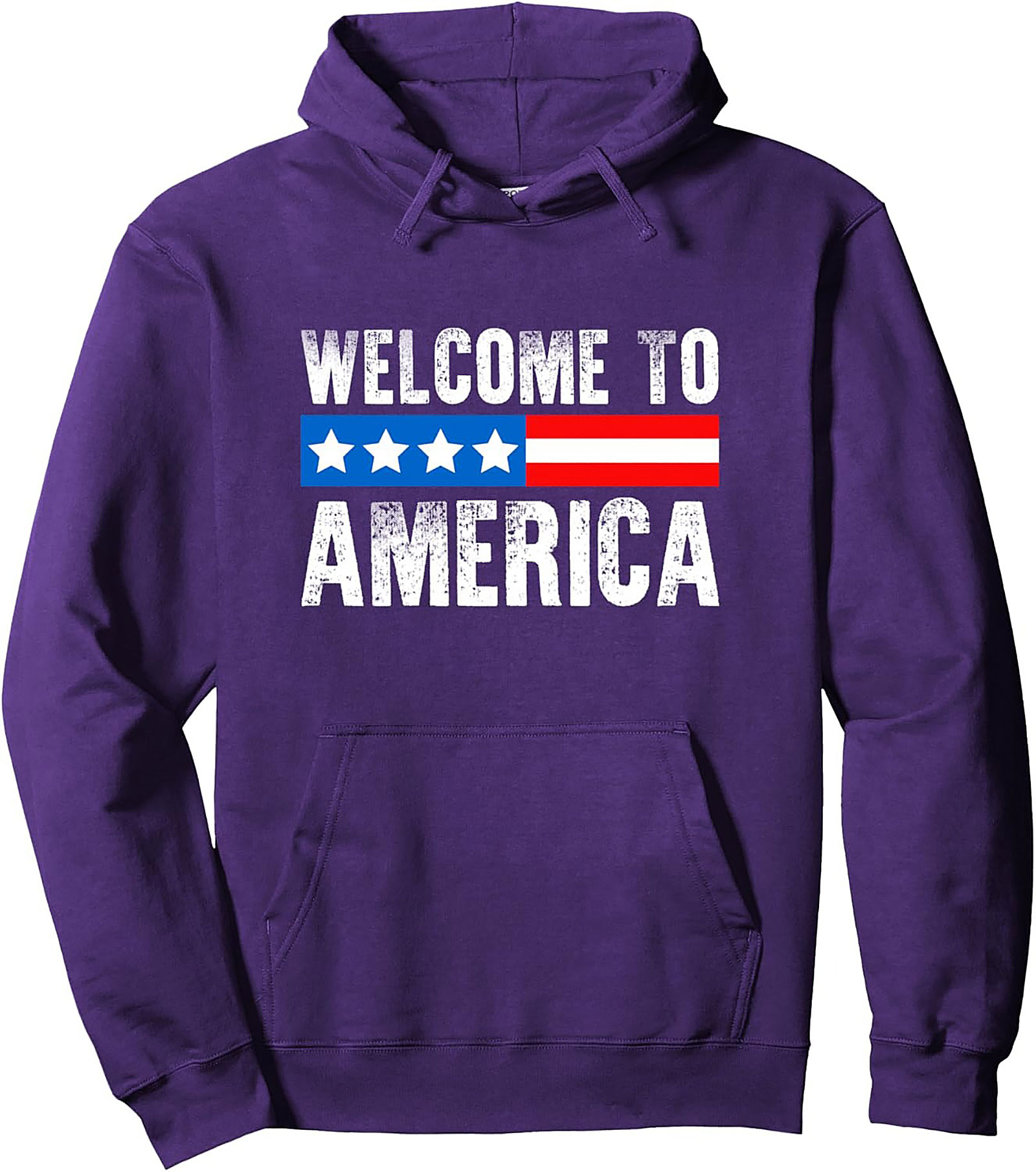 Welcome to America Graphic Hoodie | Patriotic Pullover
