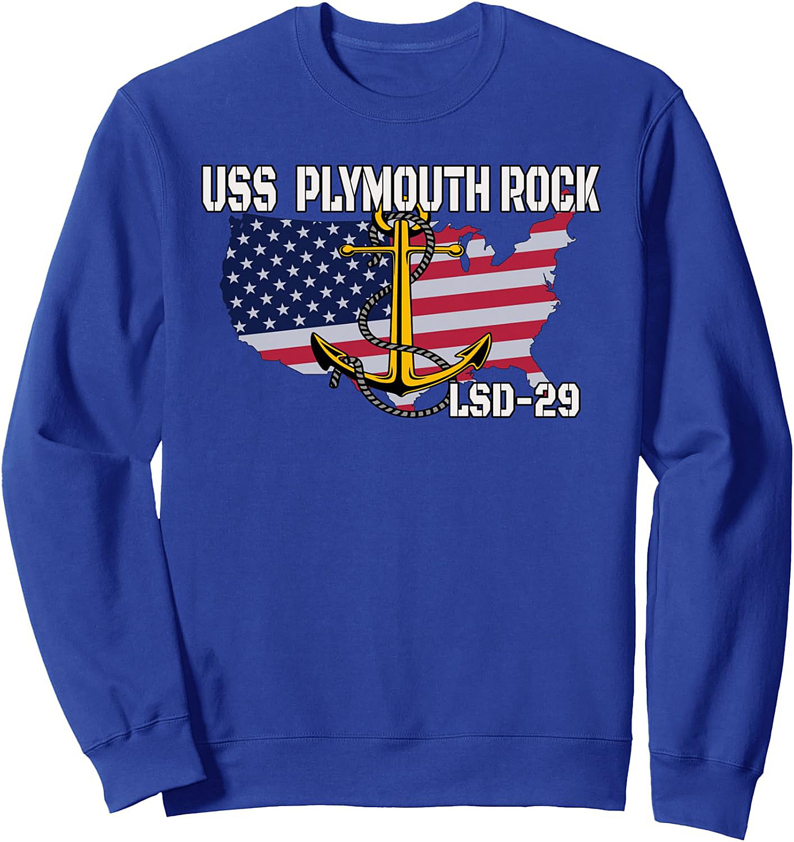 USS Plymouth Rock LSD-29 Veteran Crewneck Sweatshirt Gift