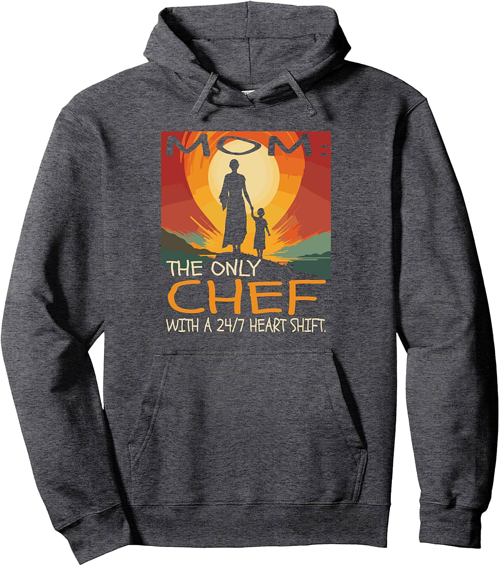 Mom Chef T-shirt: 24/7 Heart Shift Funny Mom Tee