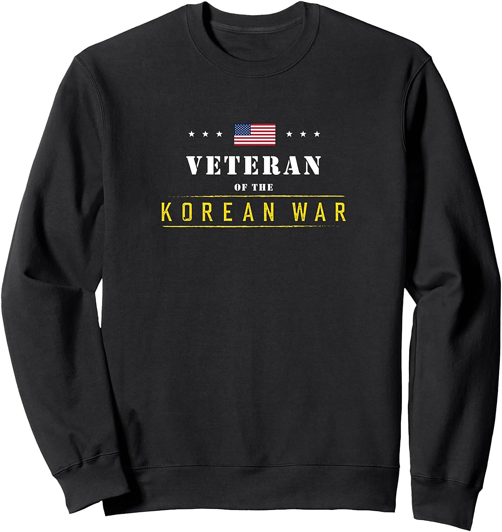 Korean War Veteran Sweatshirt | US Flag Crewneck Pullover Gift