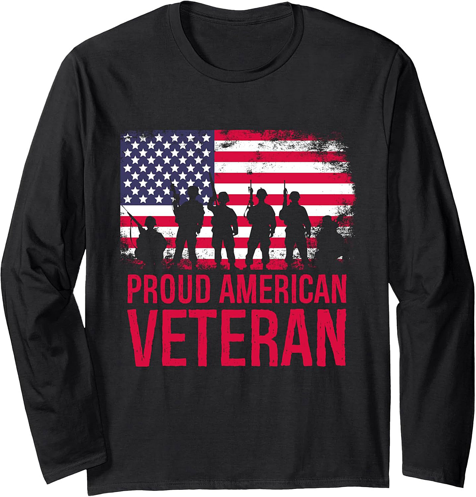 Proud Veteran Crewneck Sweatshirt | Military Pullover