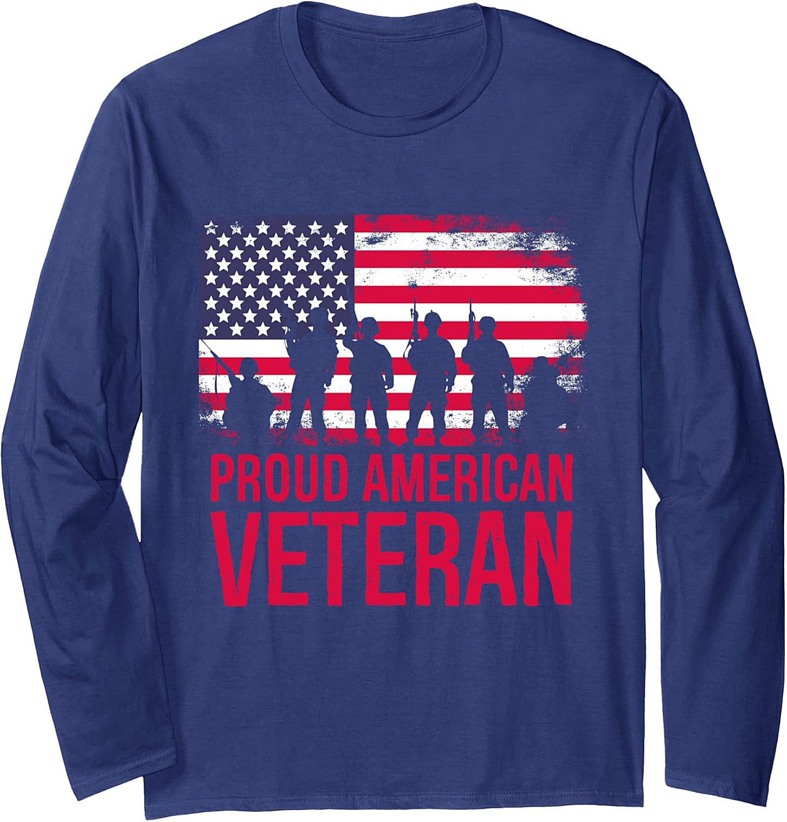 Proud Veteran Crewneck Sweatshirt | Military Pullover