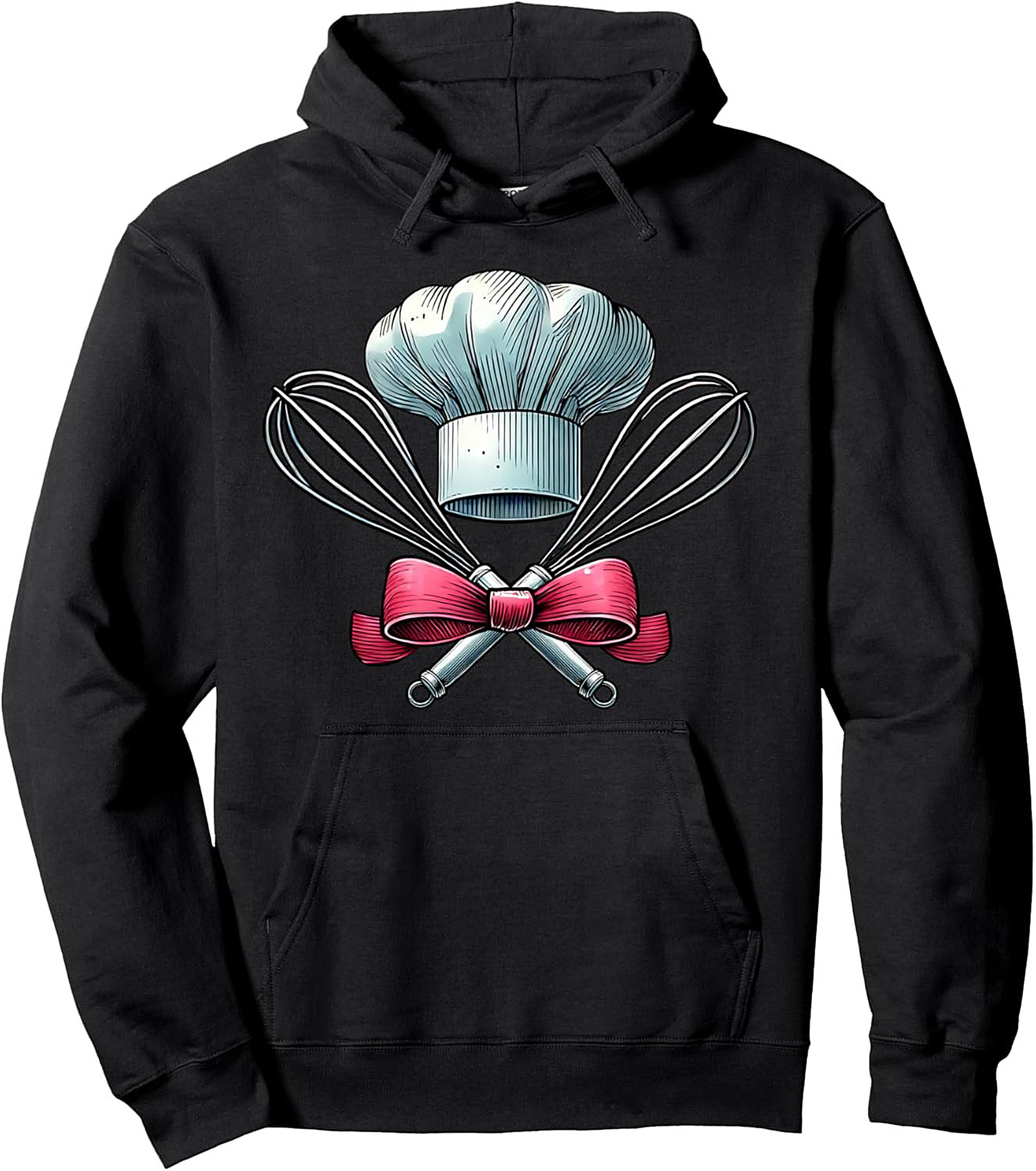 Chef Whisk & Toque Culinary Graphic Tee Soft Cotton