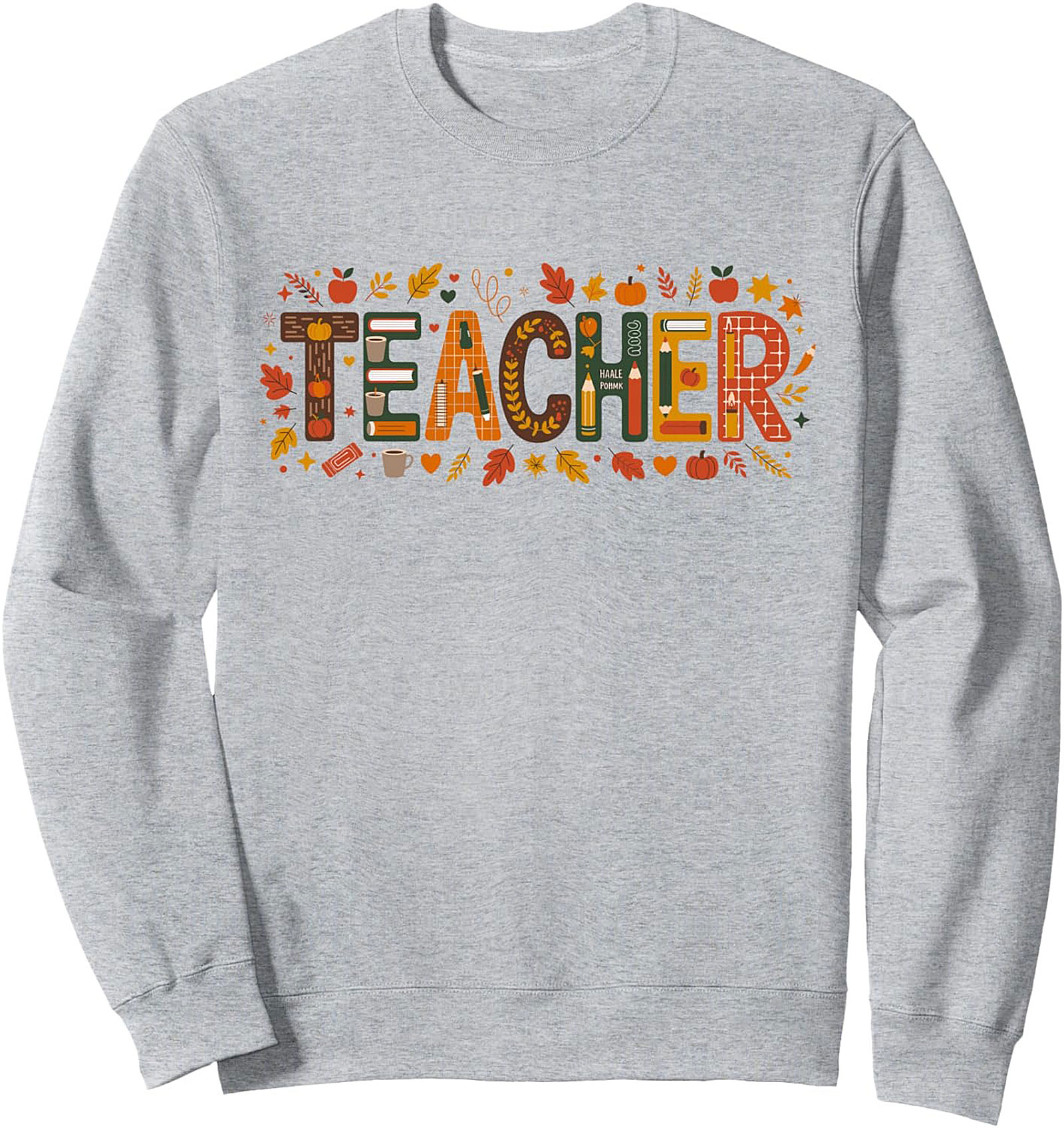 Cozy Fall Teacher Graphic Sweatshirt Crewneck Pullover