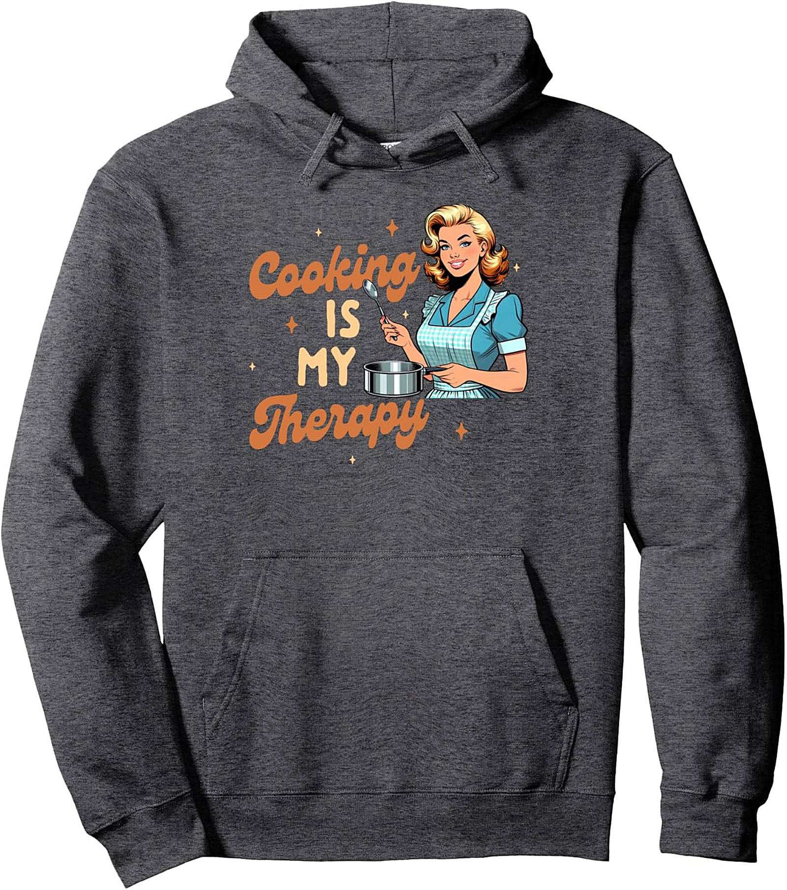 Cooking Is My Therapy T-shirt Retro Foodie Graphic Tee