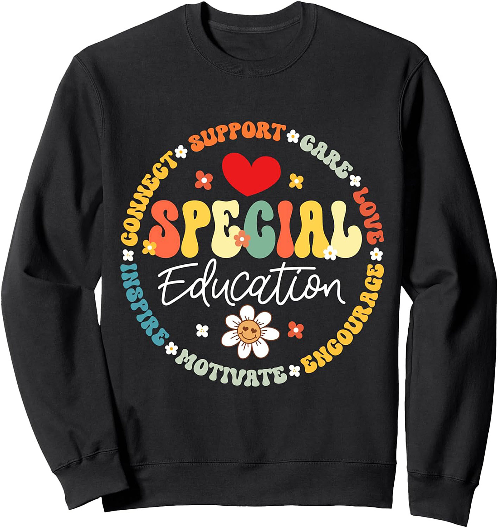 Groovy Special Education Crewneck SPED Teacher Gift