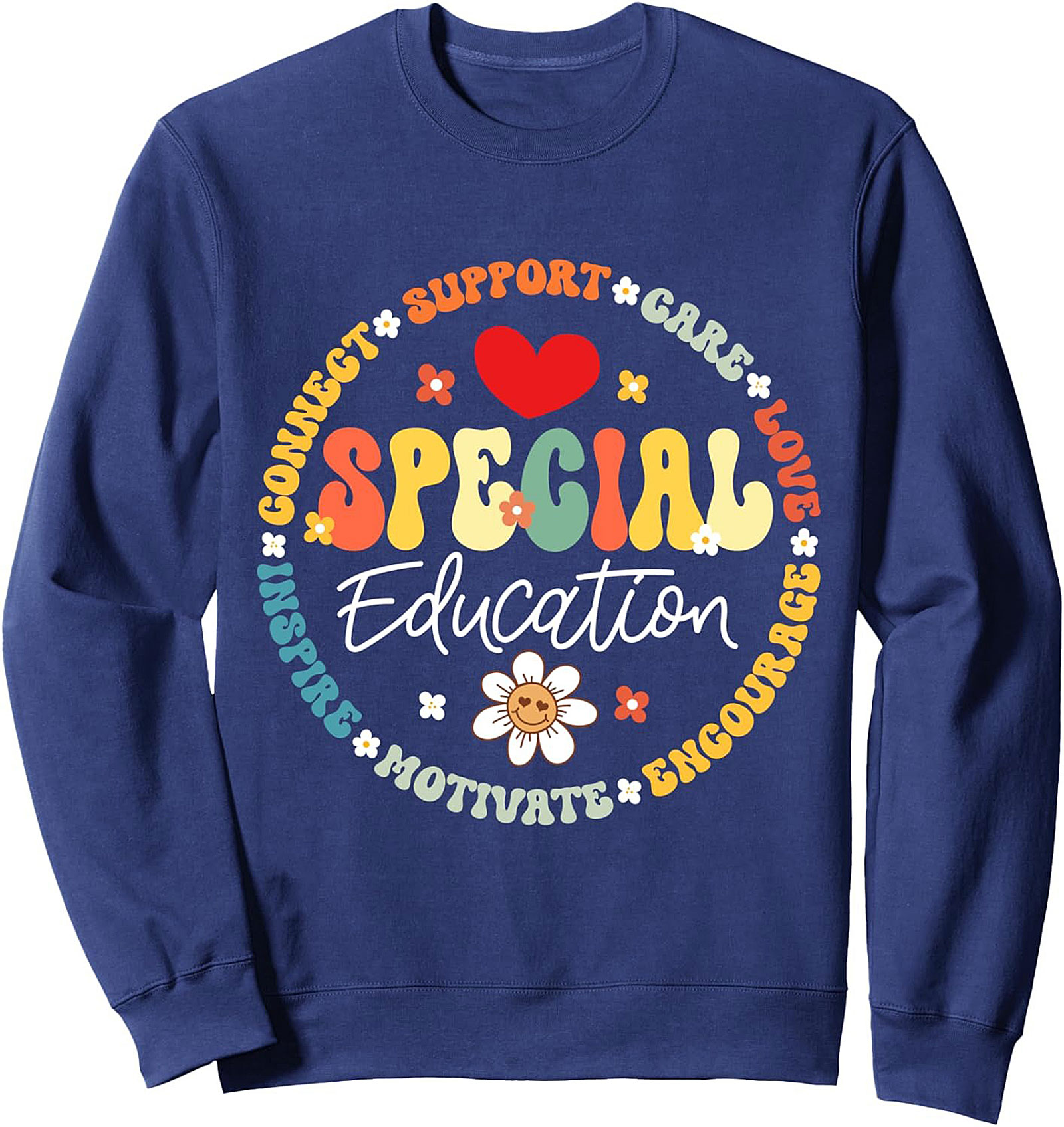 Groovy Special Education Crewneck SPED Teacher Gift