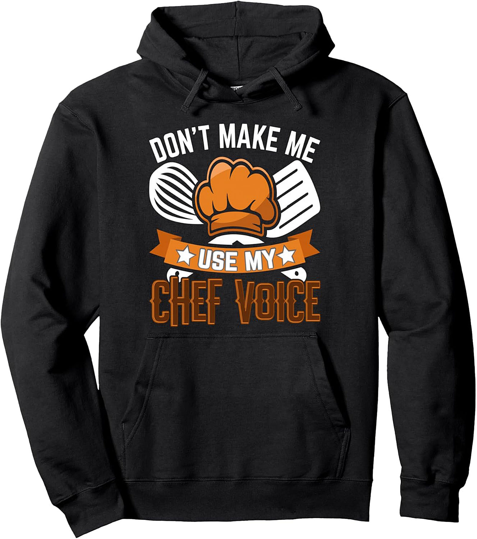 Funny Chef T-Shirt Don't Use My Chef Voice Graphic Tee