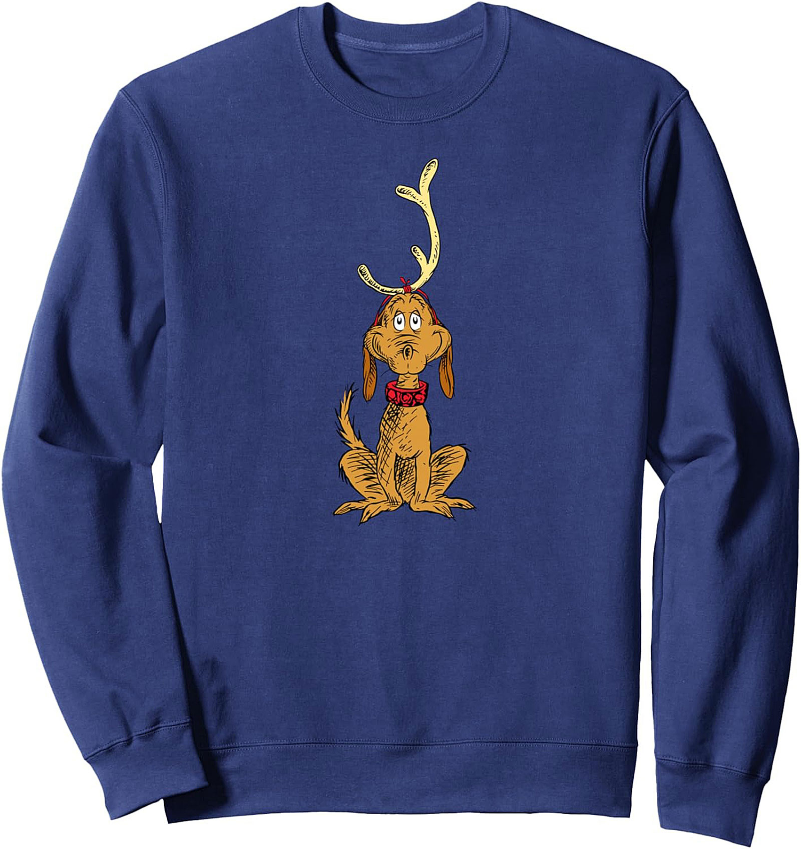 Max the Dog Christmas Crewneck Sweatshirt | Grinch Holiday Pullover