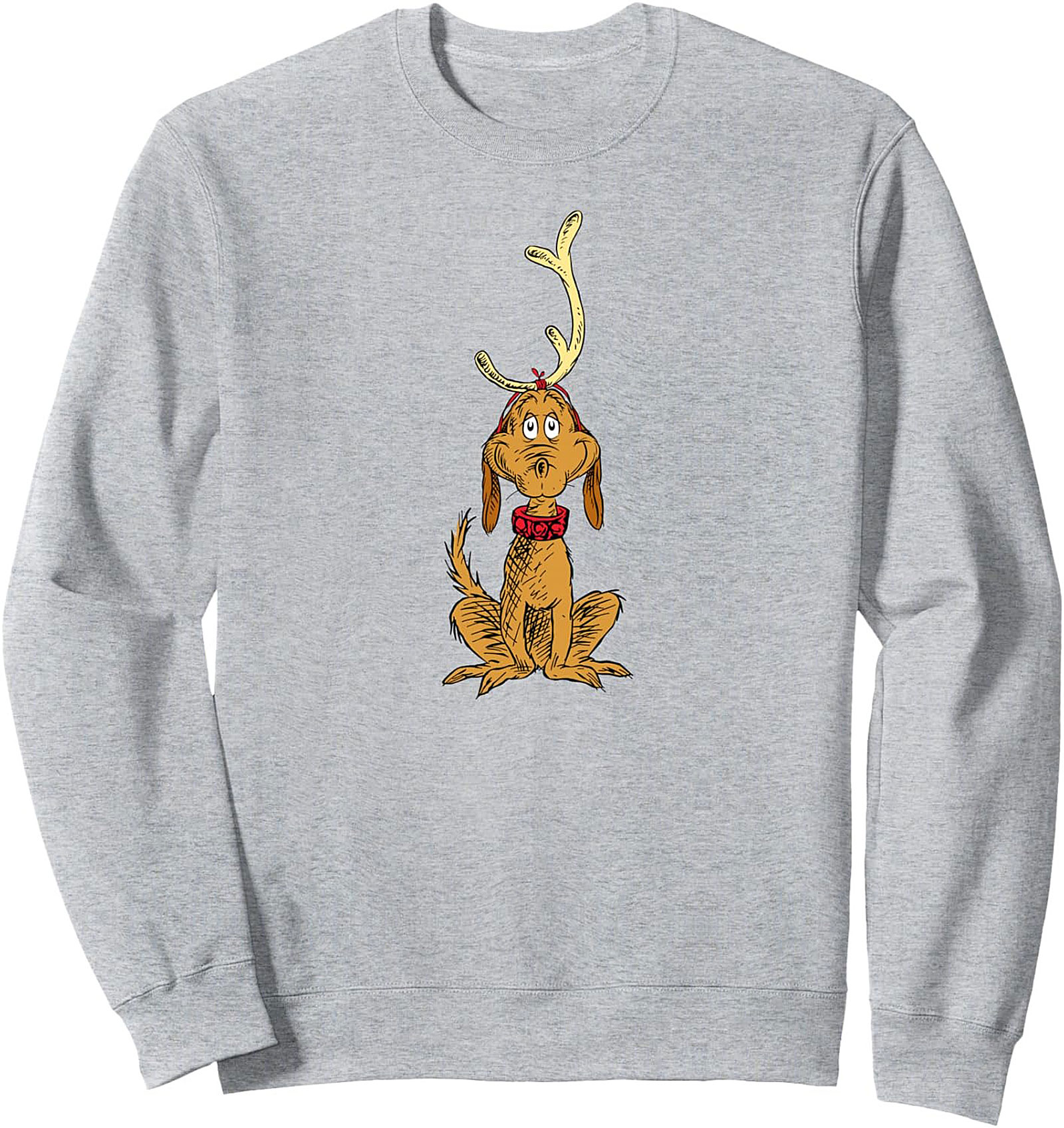 Max the Dog Christmas Crewneck Sweatshirt | Grinch Holiday Pullover