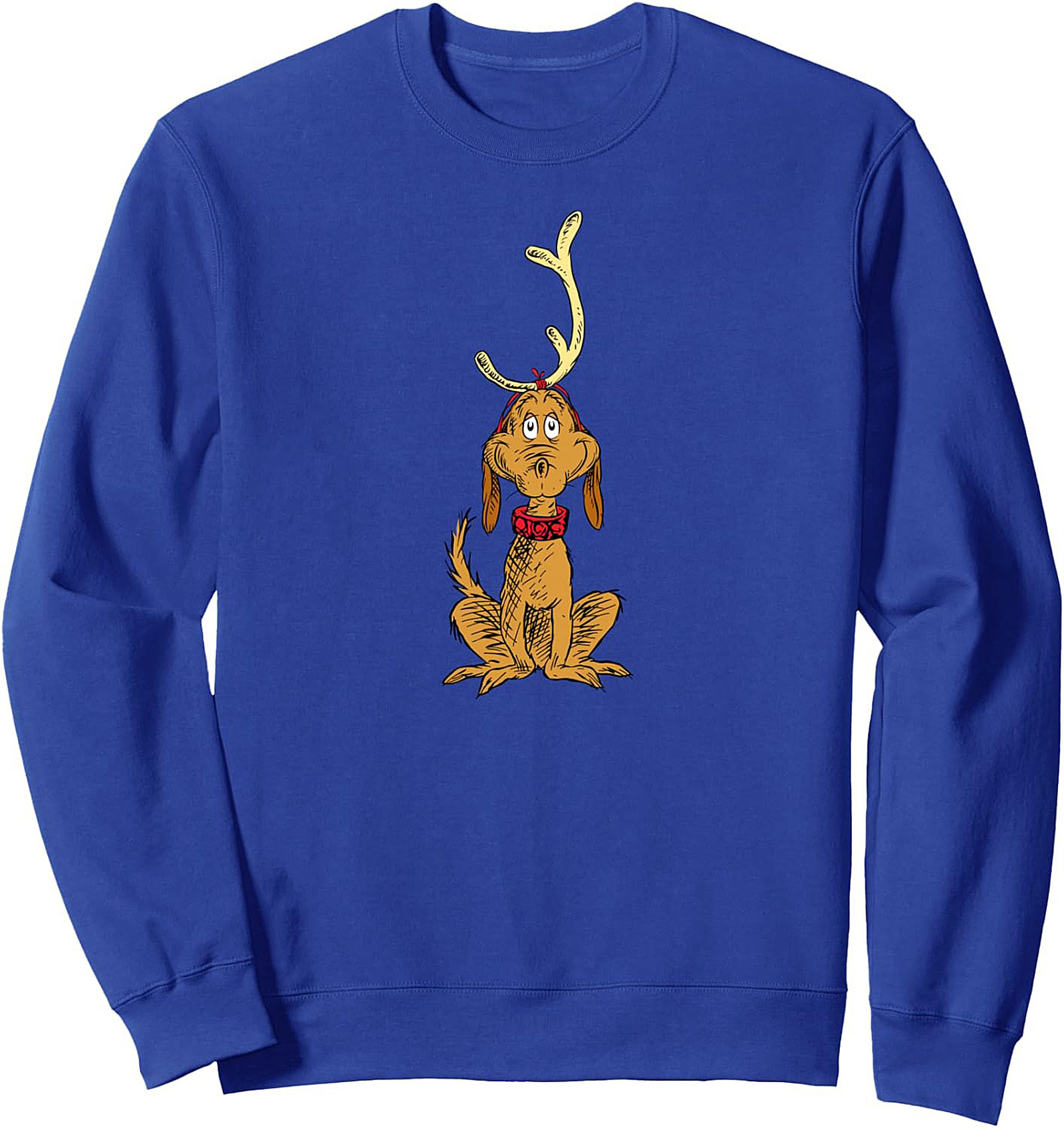 Max the Dog Christmas Crewneck Sweatshirt | Grinch Holiday Pullover