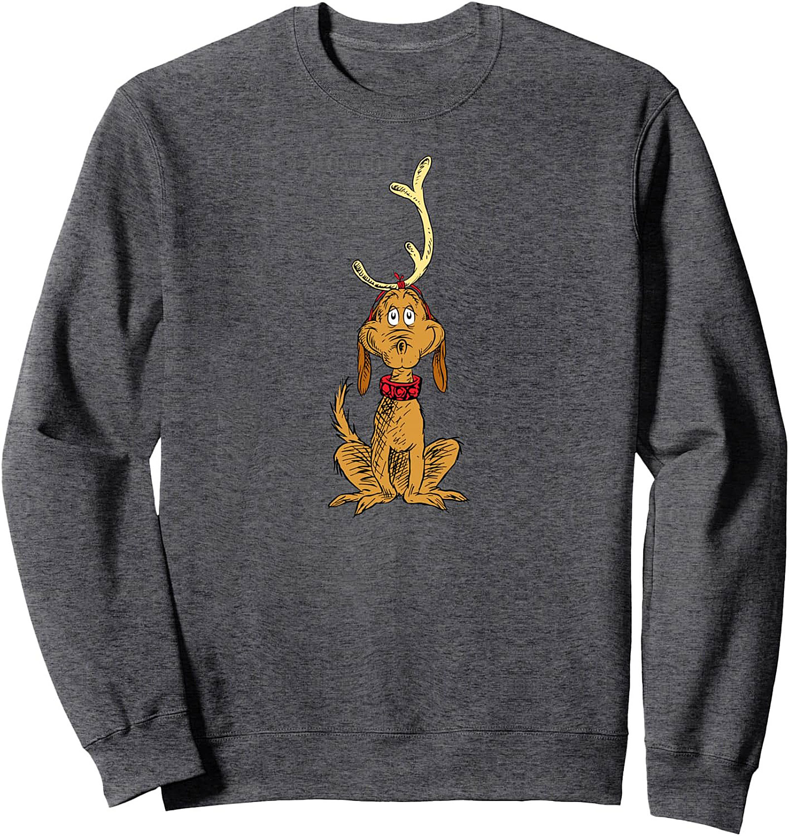Max the Dog Christmas Crewneck Sweatshirt | Grinch Holiday Pullover