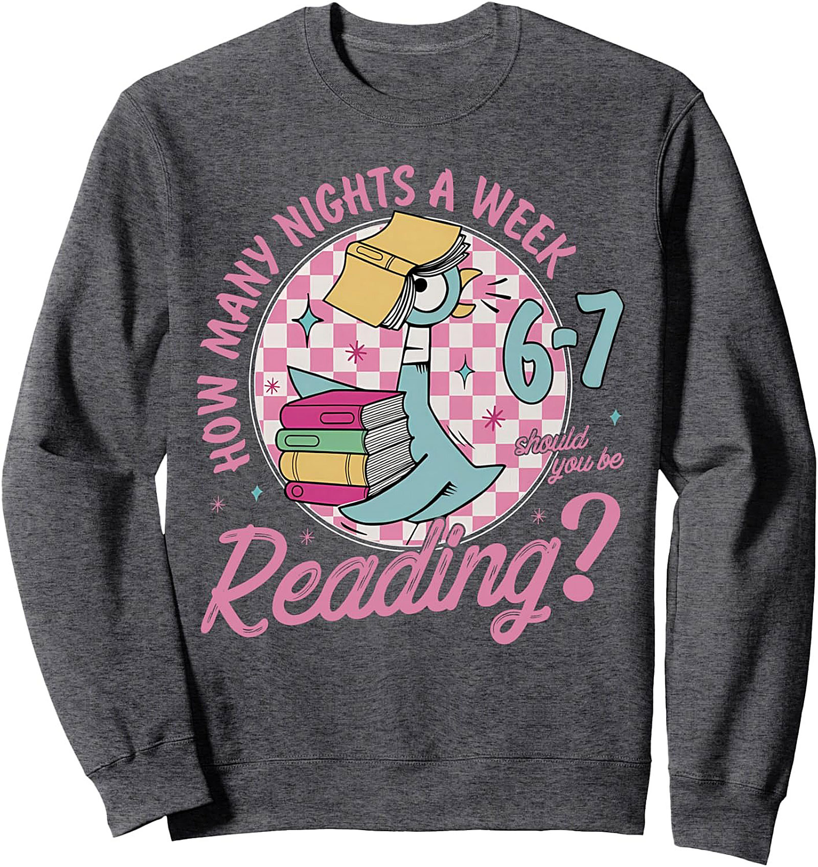 Cozy Reading Crewneck Sweatshirt Book Lover Pullover Gift