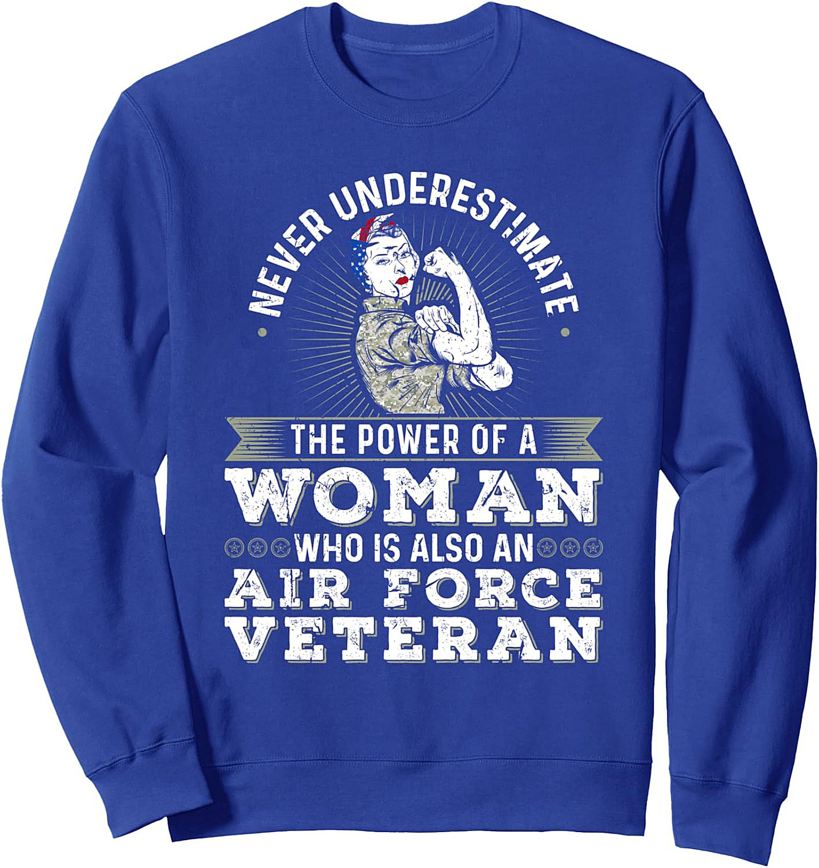 Air Force Veteran Graphic Sweatshirt | Women Pullover Gift