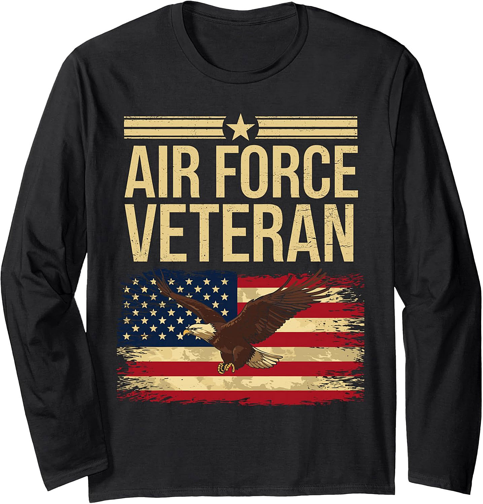 Air Force Veteran Crewneck Sweatshirt | Flag & Eagle