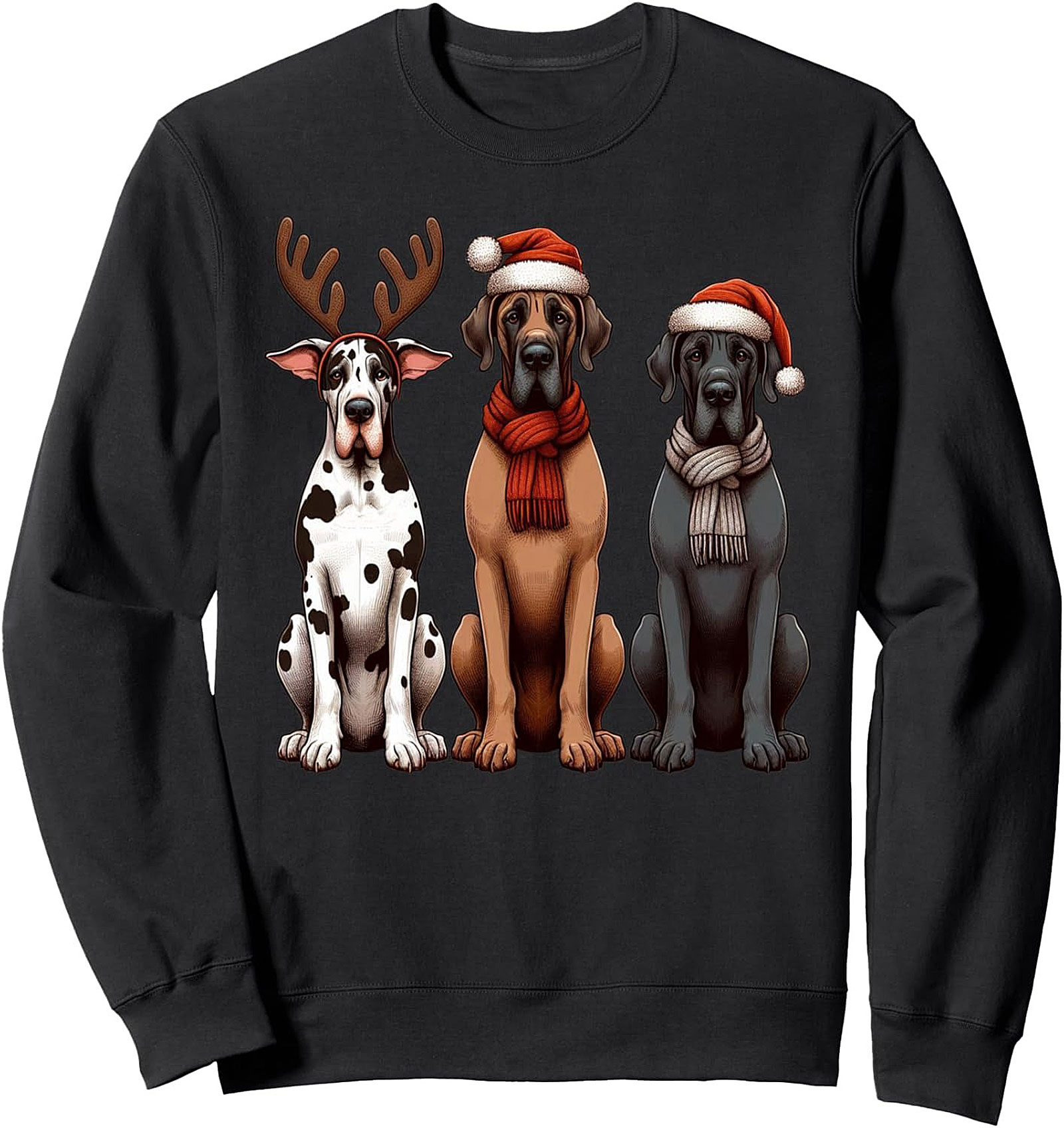 Great Dane Christmas Crewneck Sweatshirt