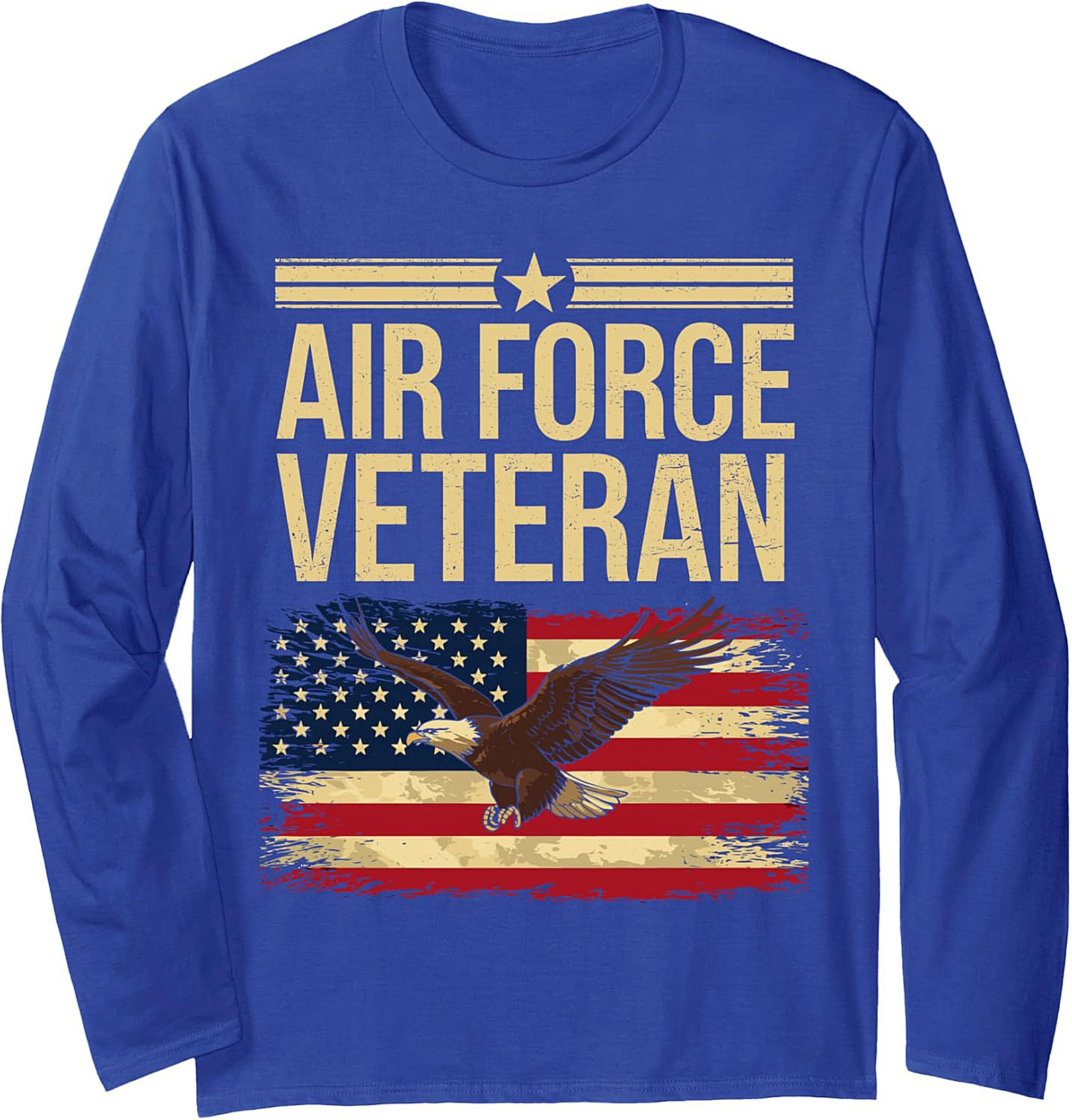 Air Force Veteran Crewneck Sweatshirt | Flag & Eagle