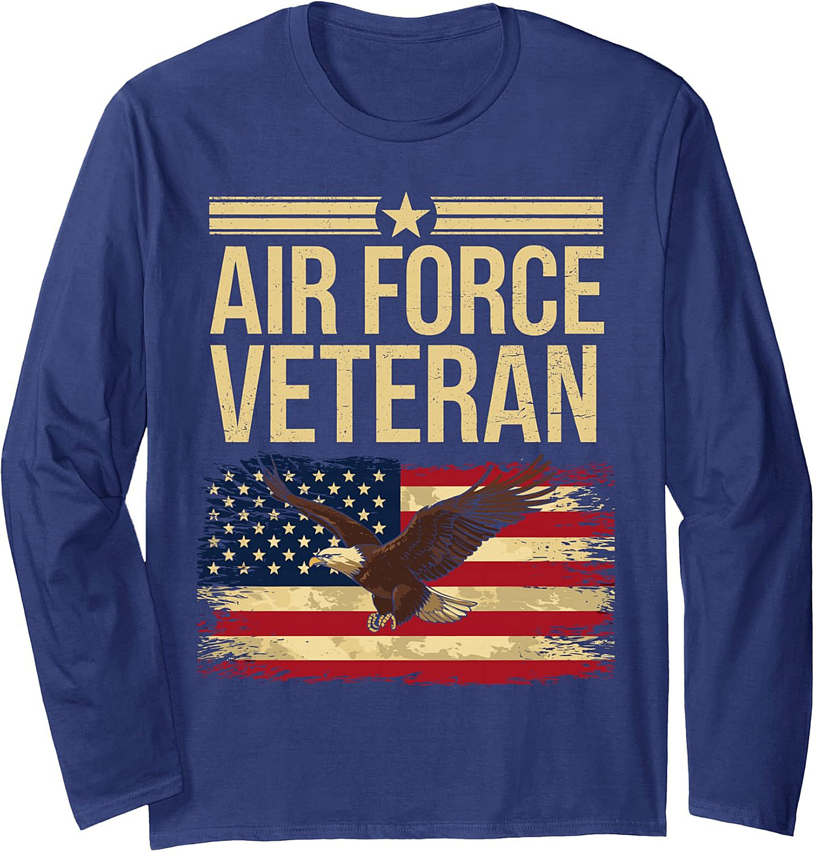 Air Force Veteran Crewneck Sweatshirt | Flag & Eagle