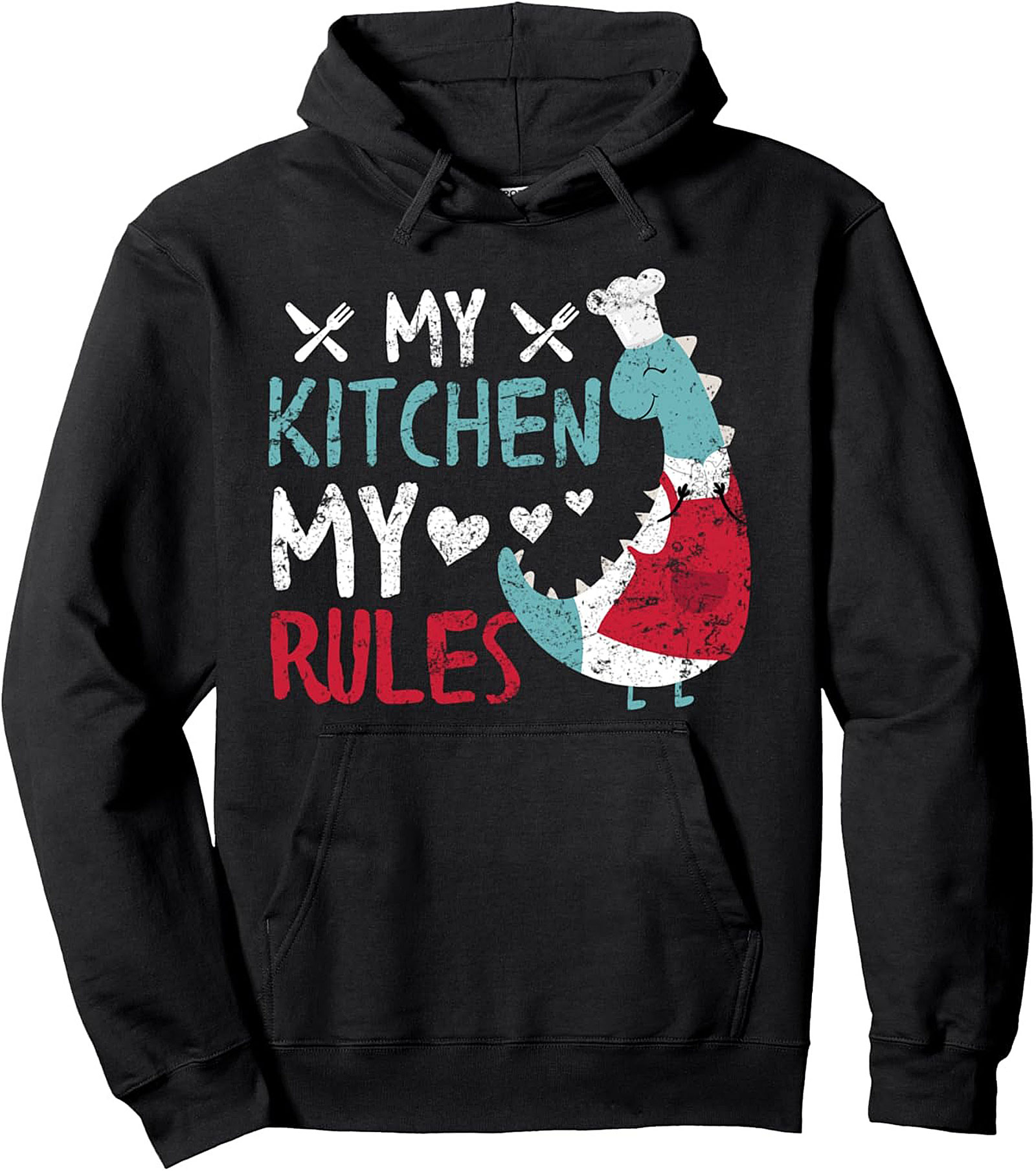 Funny Chef T-shirt My Kitchen My Rules Graphic Tee