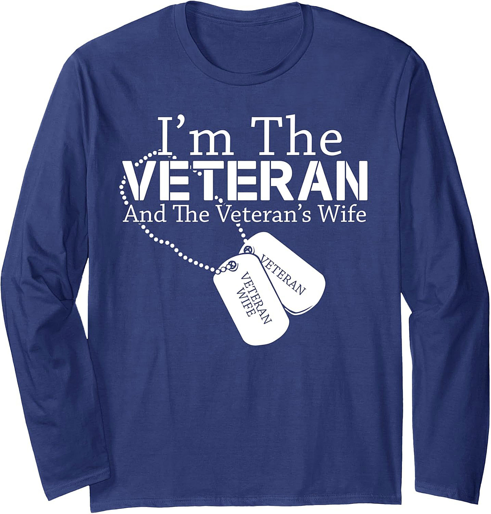 Veteran Wife Crewneck Sweatshirt | Veteran Pullover Gift