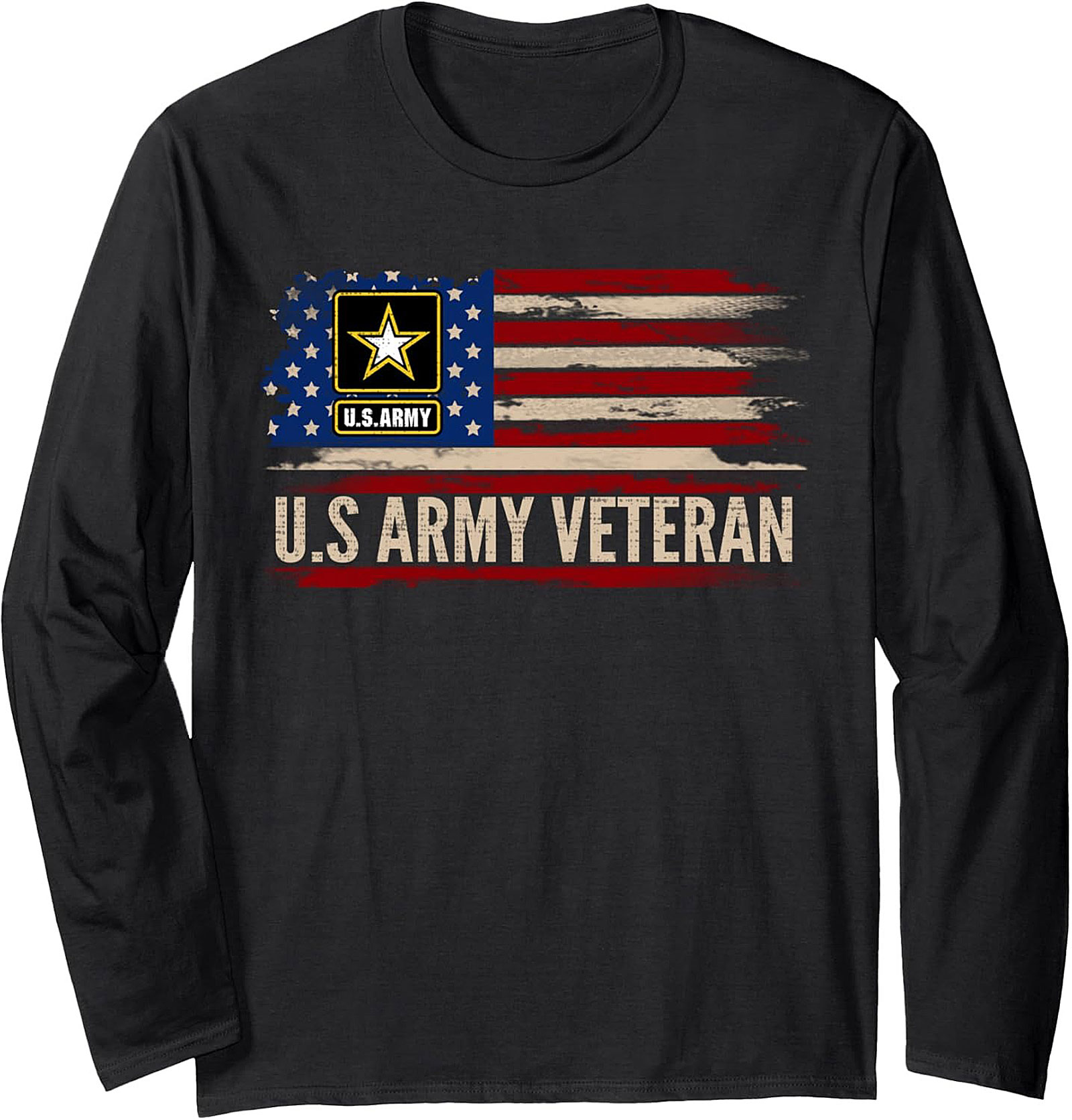 U.S. Army Veteran Sweatshirt | Distressed Flag Pullover