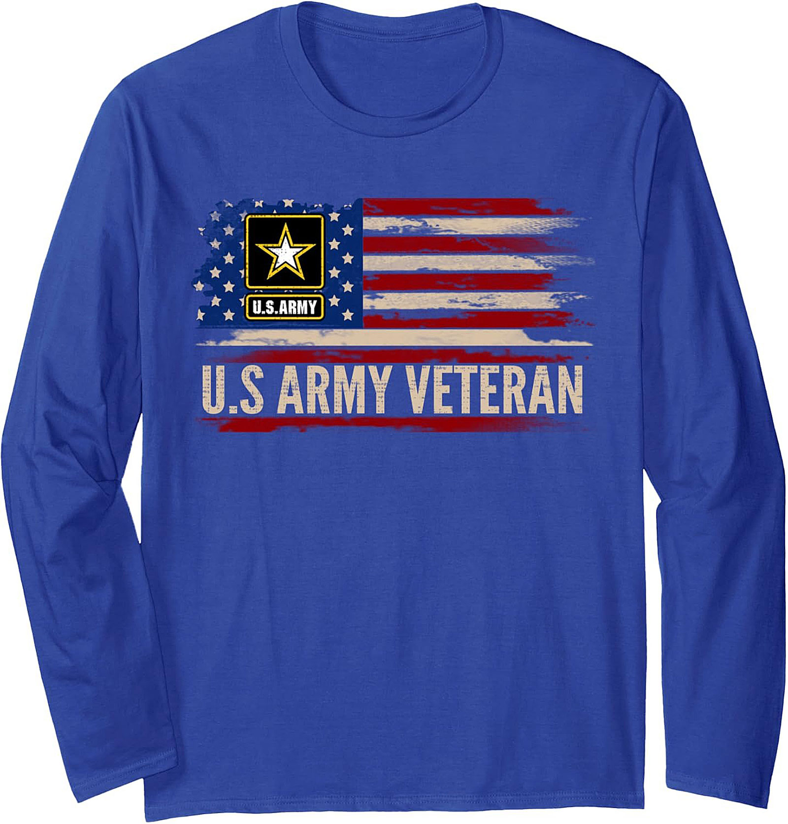 U.S. Army Veteran Sweatshirt | Distressed Flag Pullover