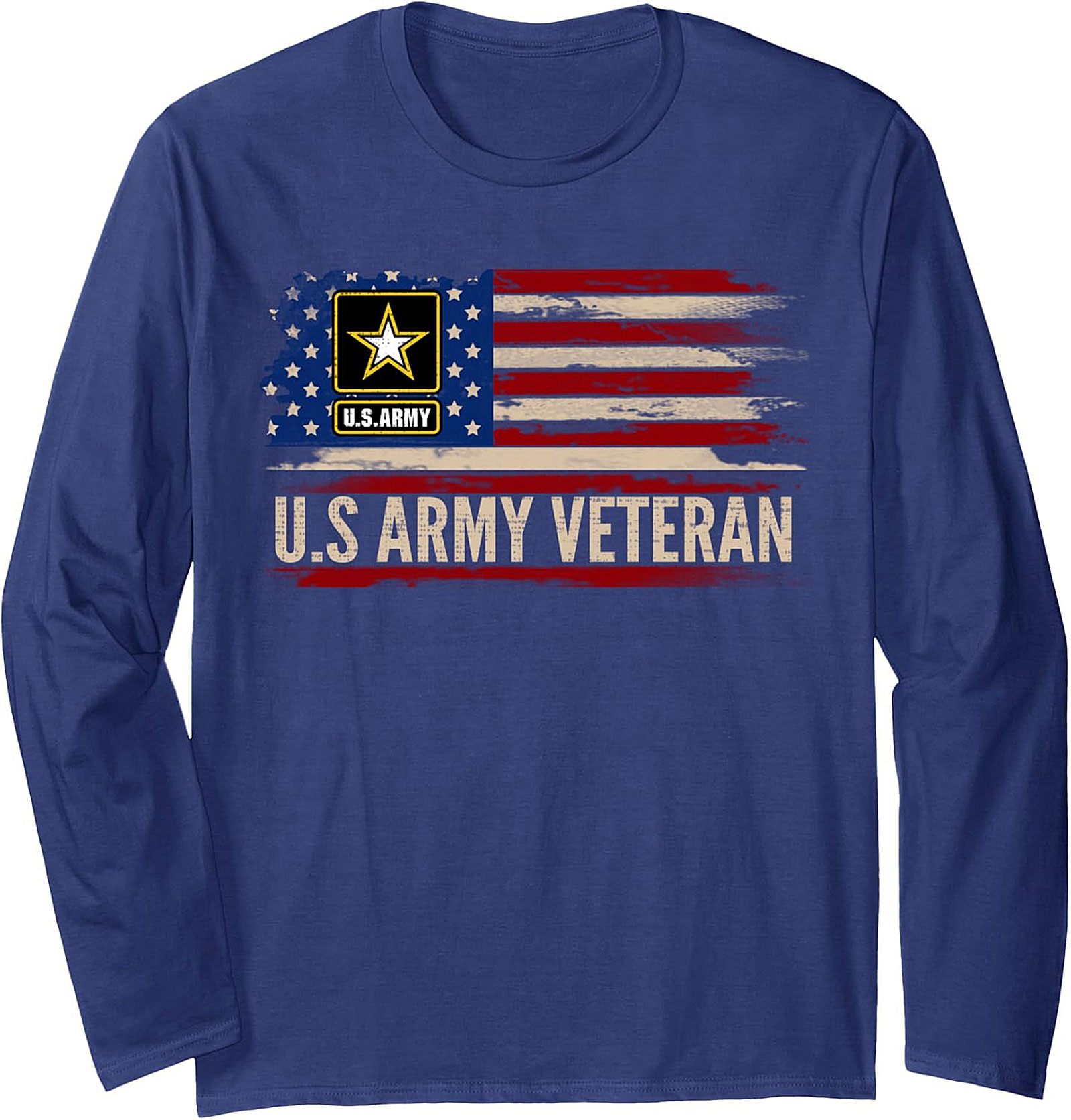 U.S. Army Veteran Sweatshirt | Distressed Flag Pullover