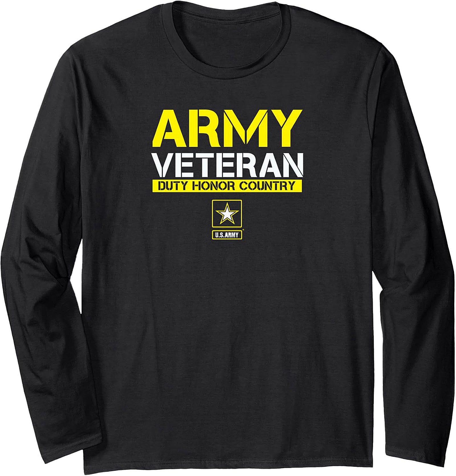 Army Veteran Graphic Crewneck Sweatshirt | Duty Honor Country