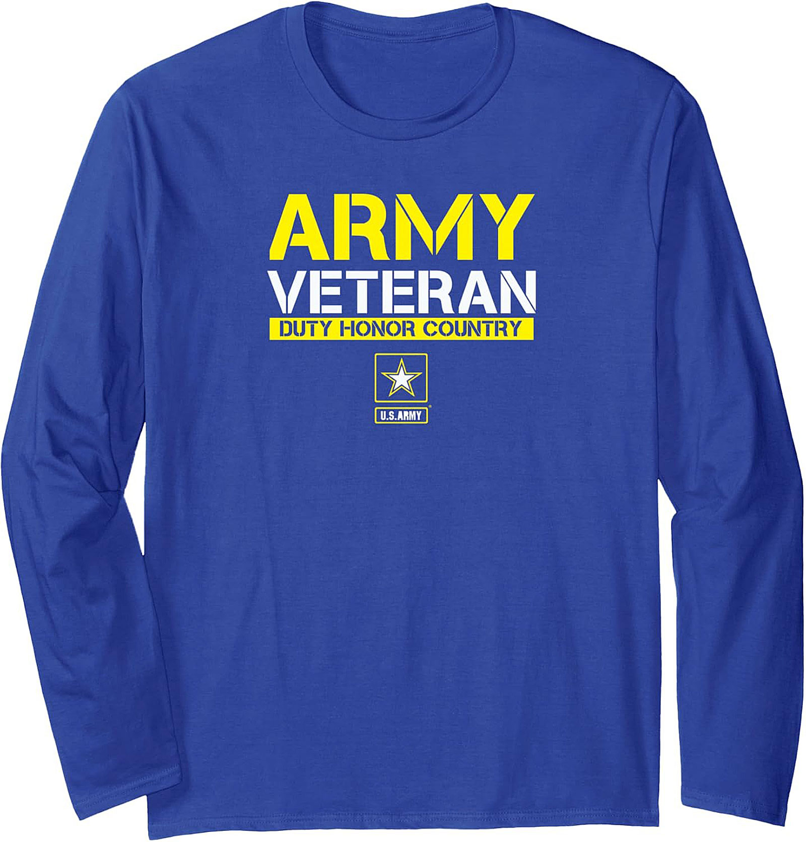 Army Veteran Graphic Crewneck Sweatshirt | Duty Honor Country