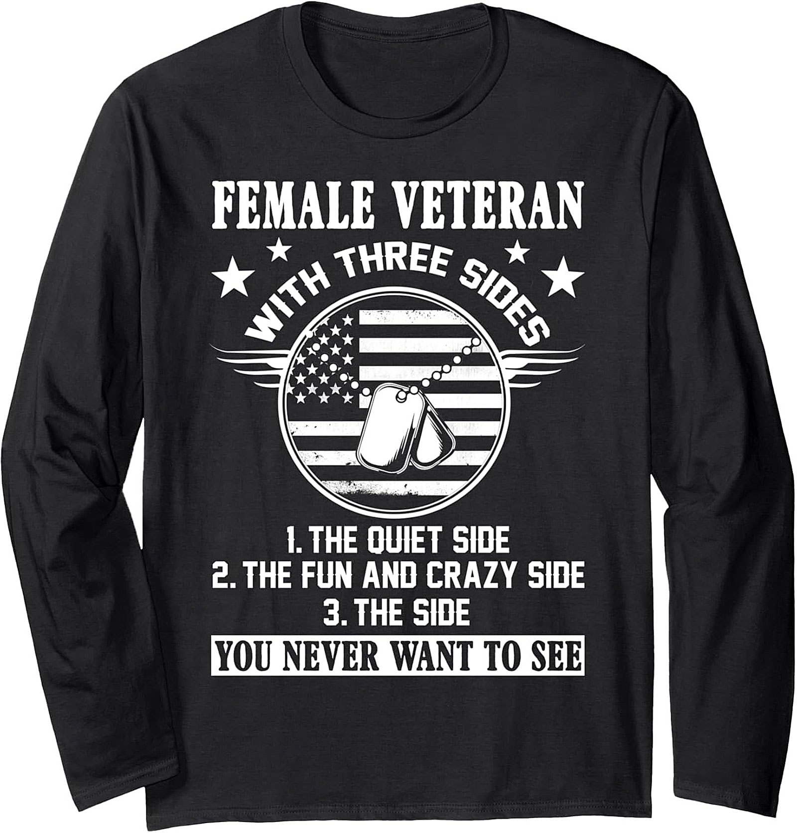 Female Veteran Graphic Sweatshirt | Cozy Pullover Crewneck