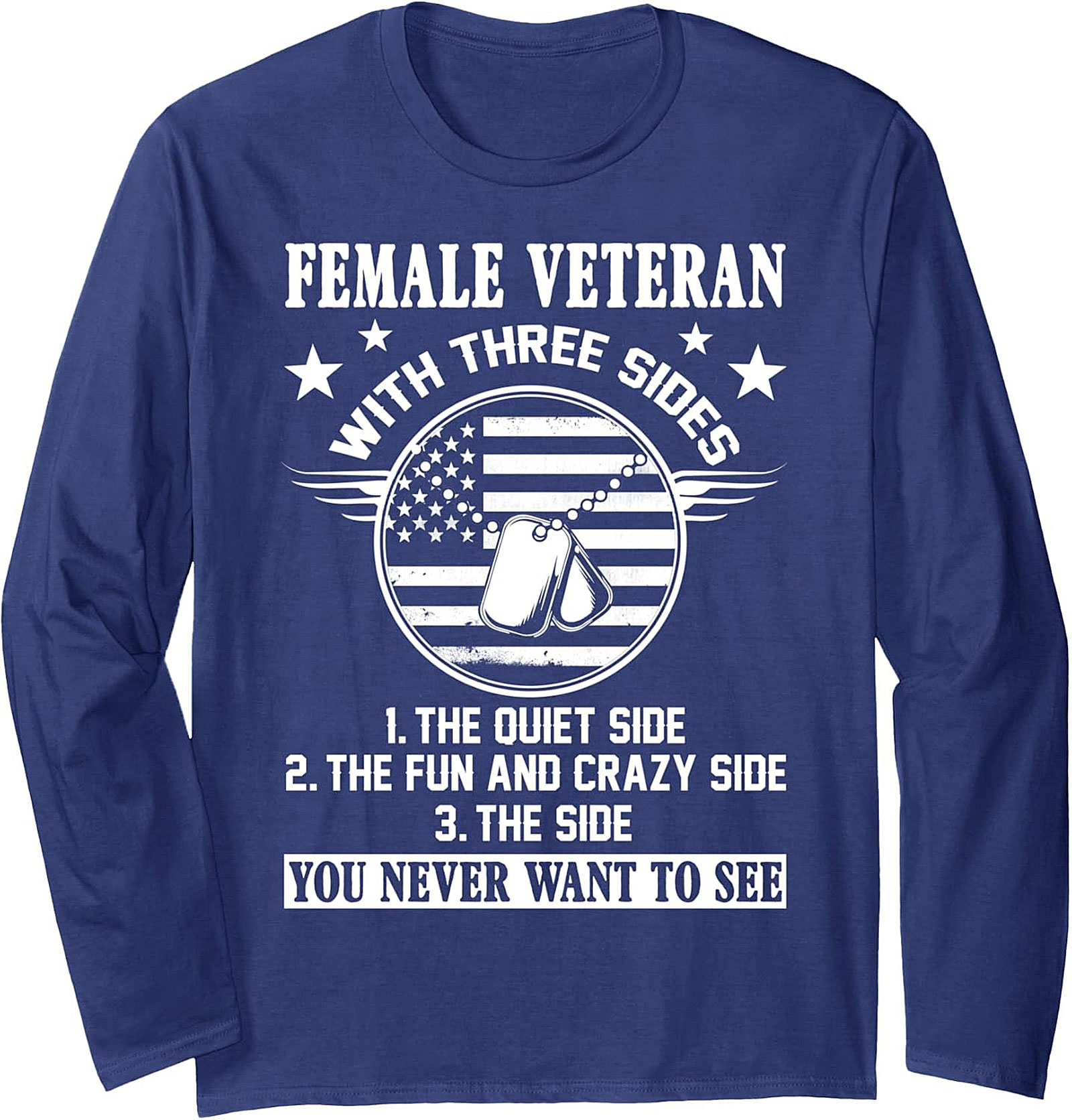 Female Veteran Graphic Sweatshirt | Cozy Pullover Crewneck