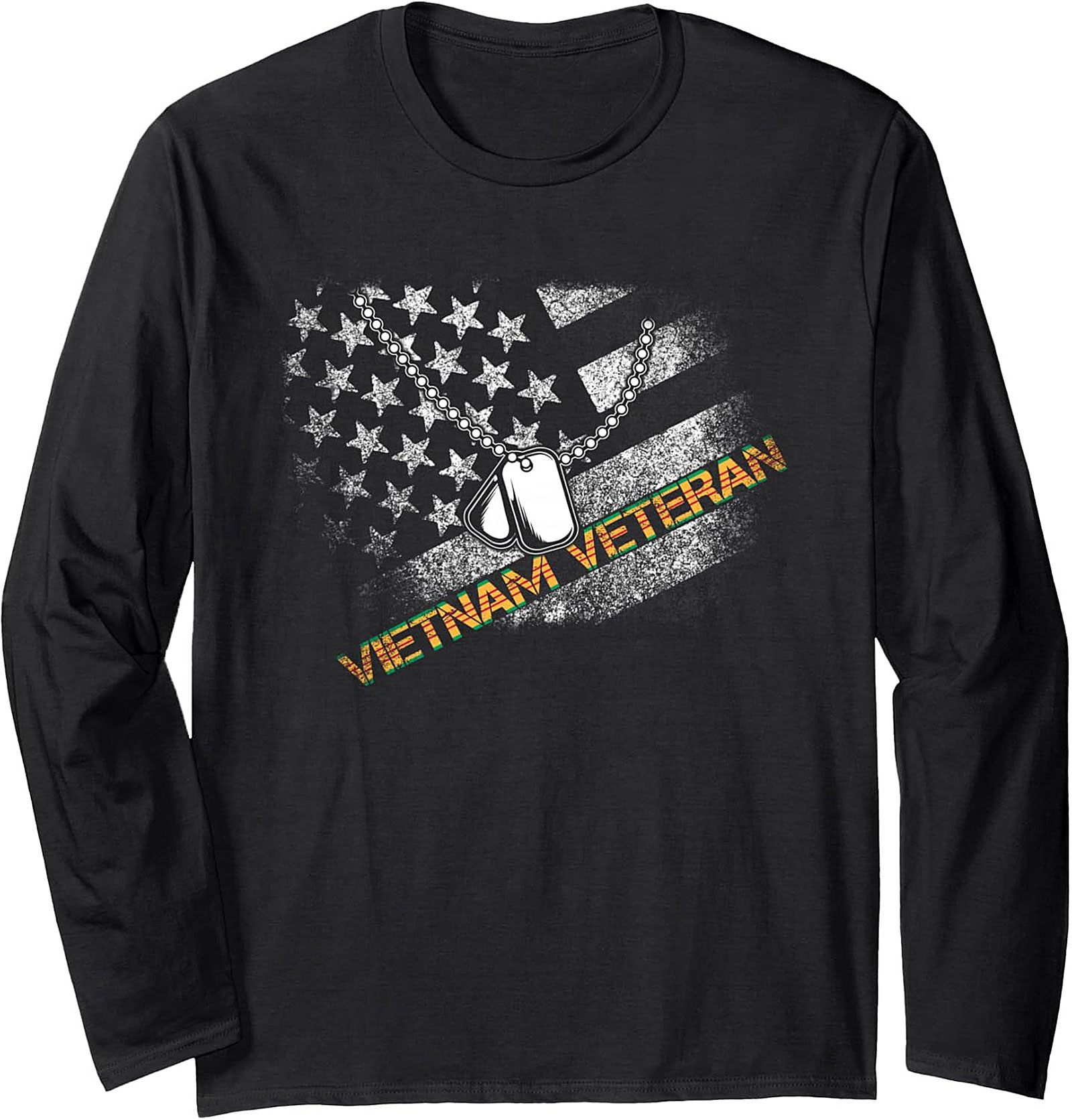 Vietnam Veteran Crewneck Sweatshirt | Distressed Flag Gift
