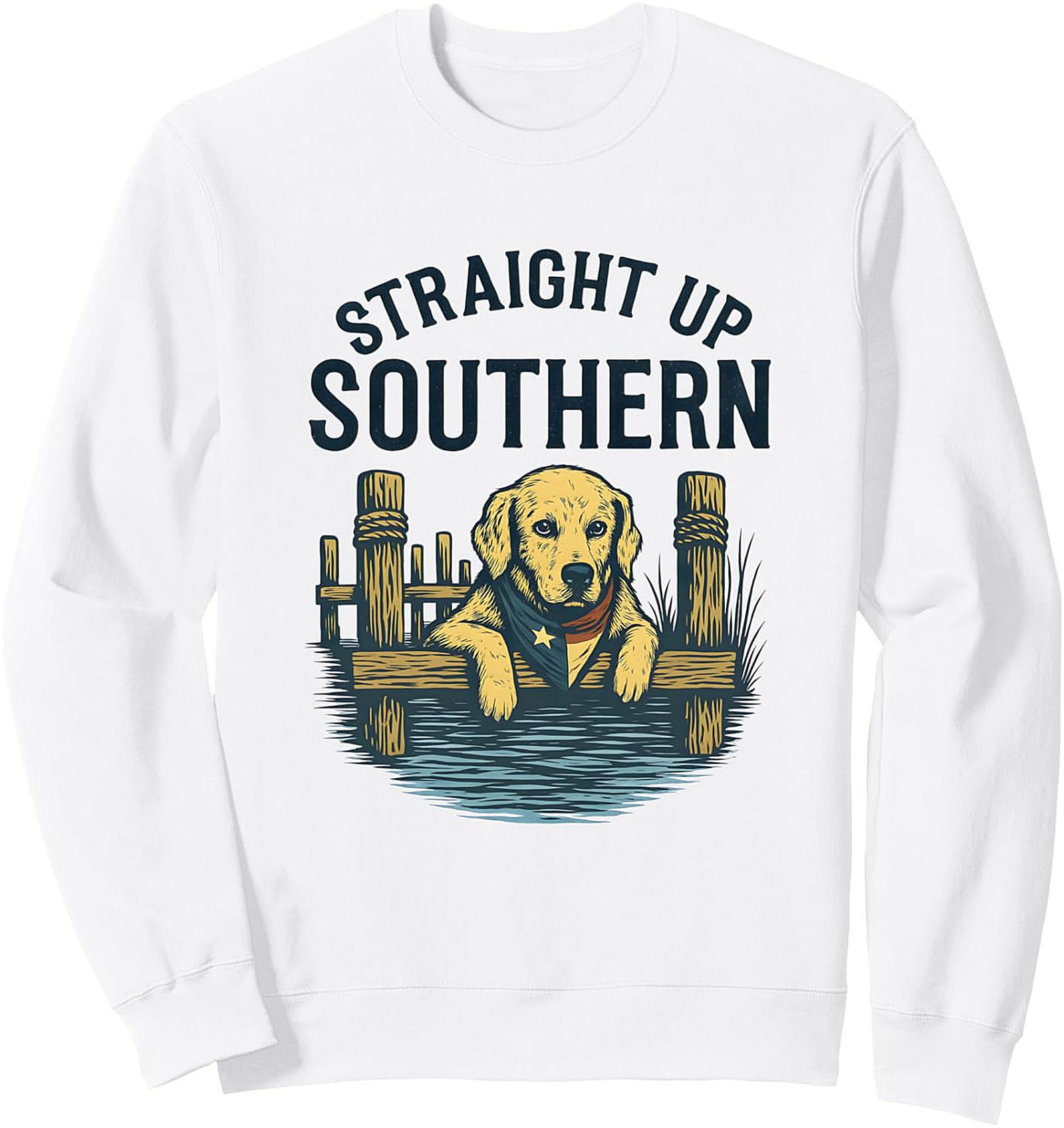 Straight Up Southern Dog Lover Graphic Sweatshirt