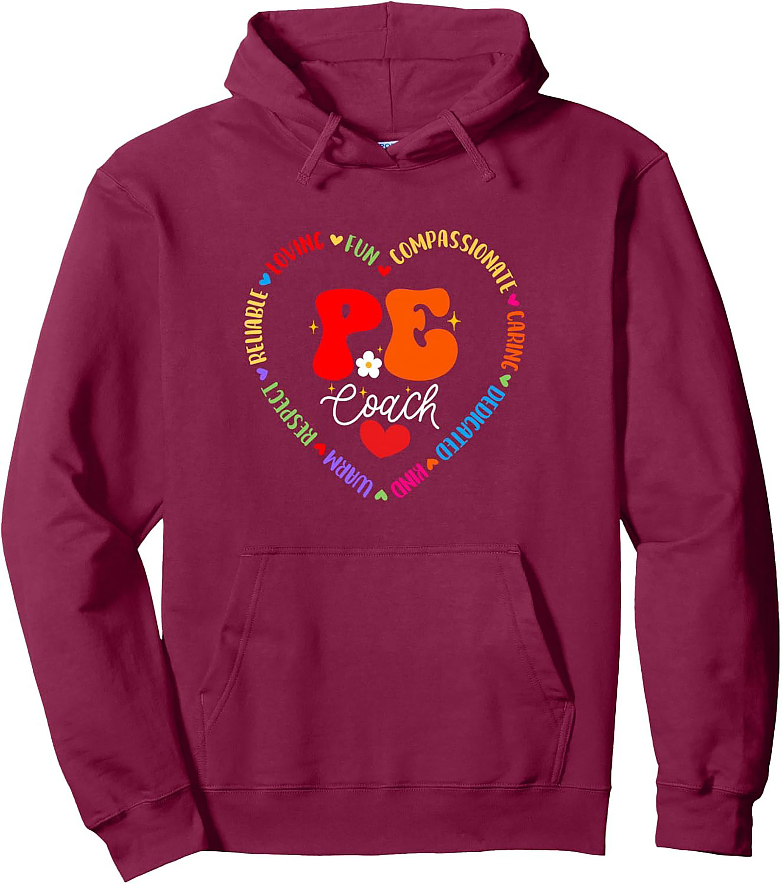 Retro PE Coach Appreciation Pullover Hoodie Gift