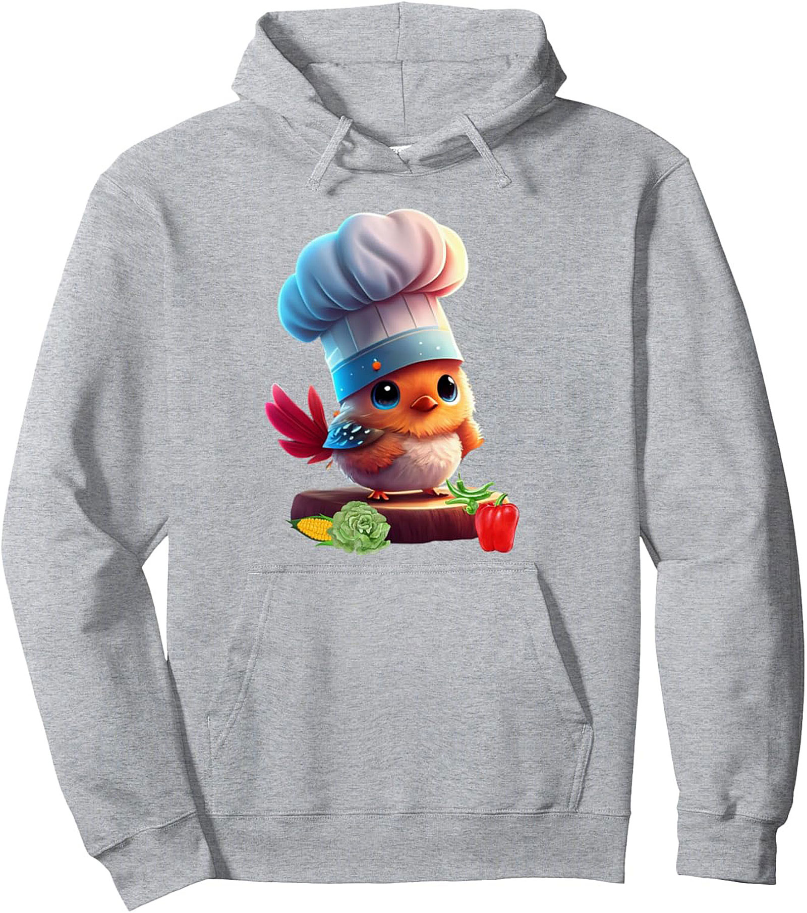 Cute Chef Bird T-Shirt Funny Culinary Unisex Tee
