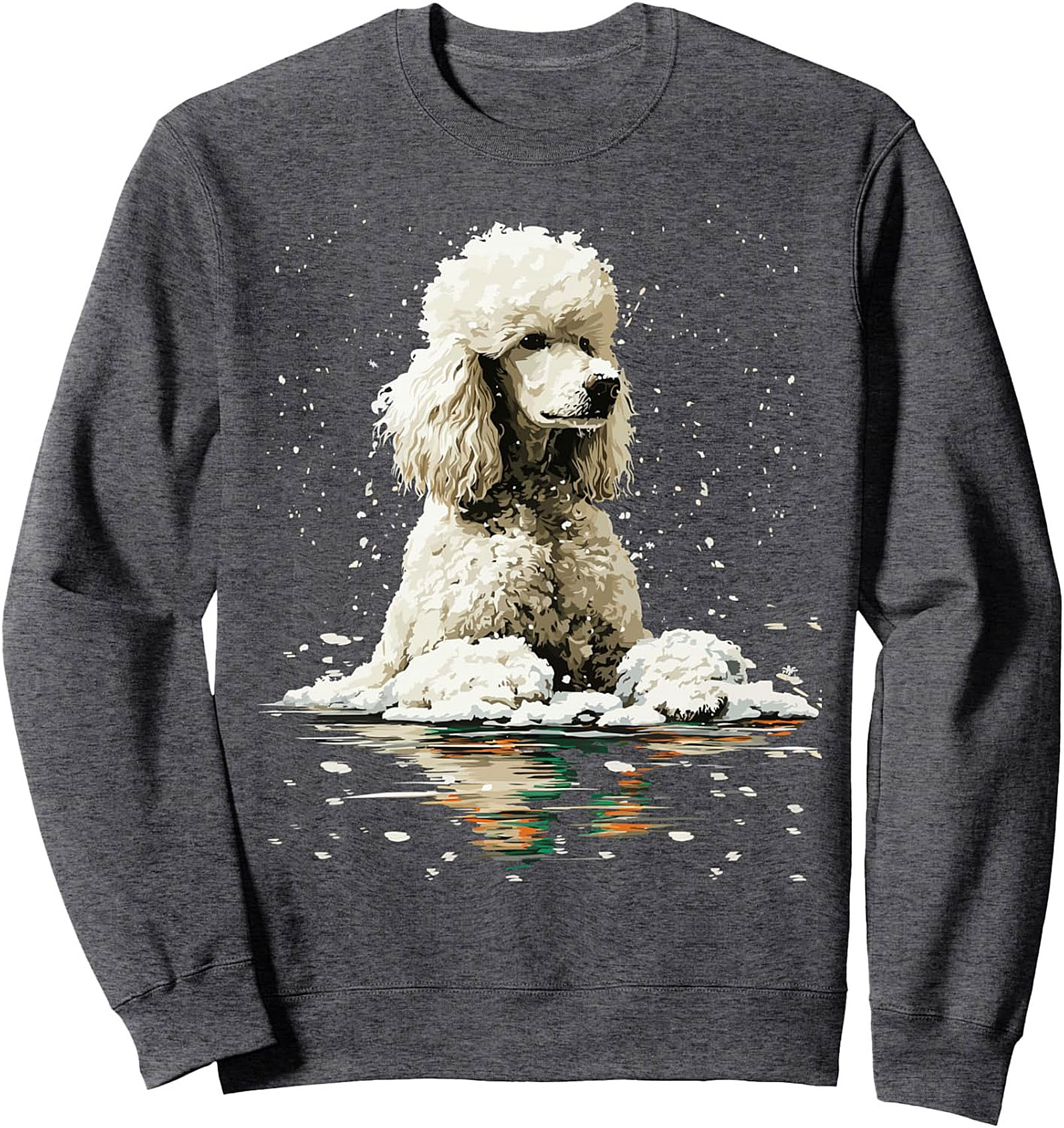 Majestic Winter Poodle Crewneck Sweatshirt