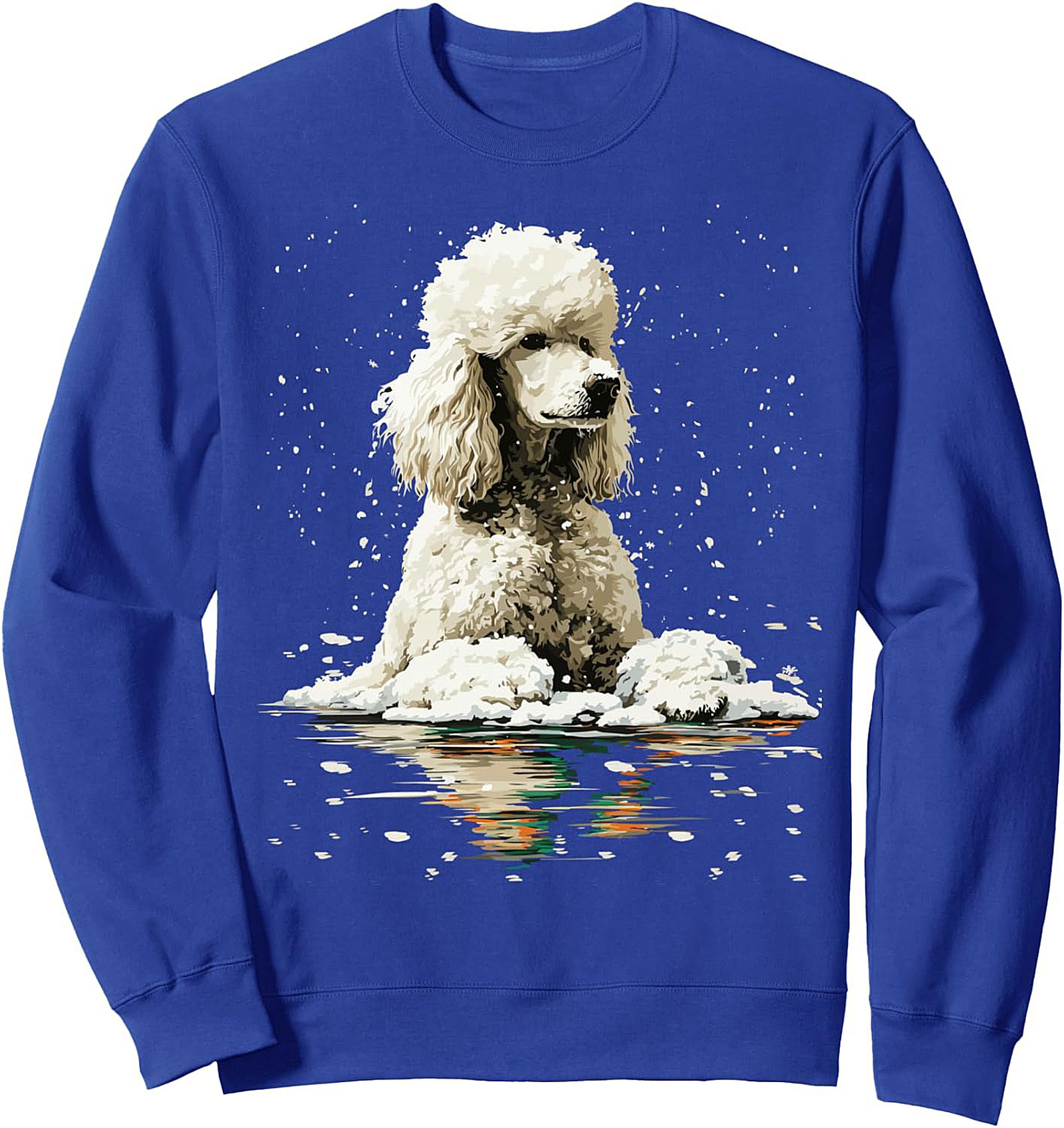 Majestic Winter Poodle Crewneck Sweatshirt