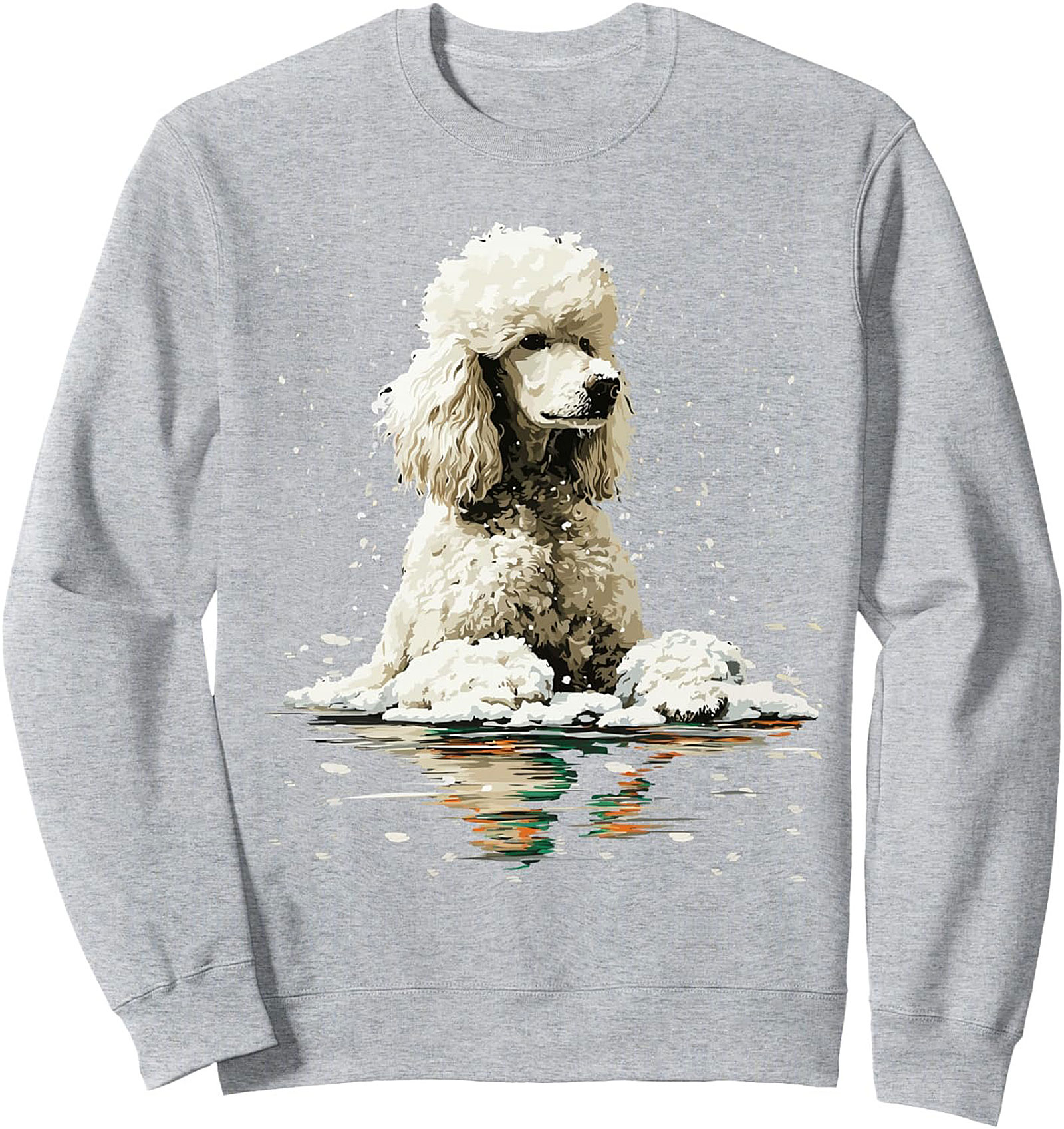 Majestic Winter Poodle Crewneck Sweatshirt