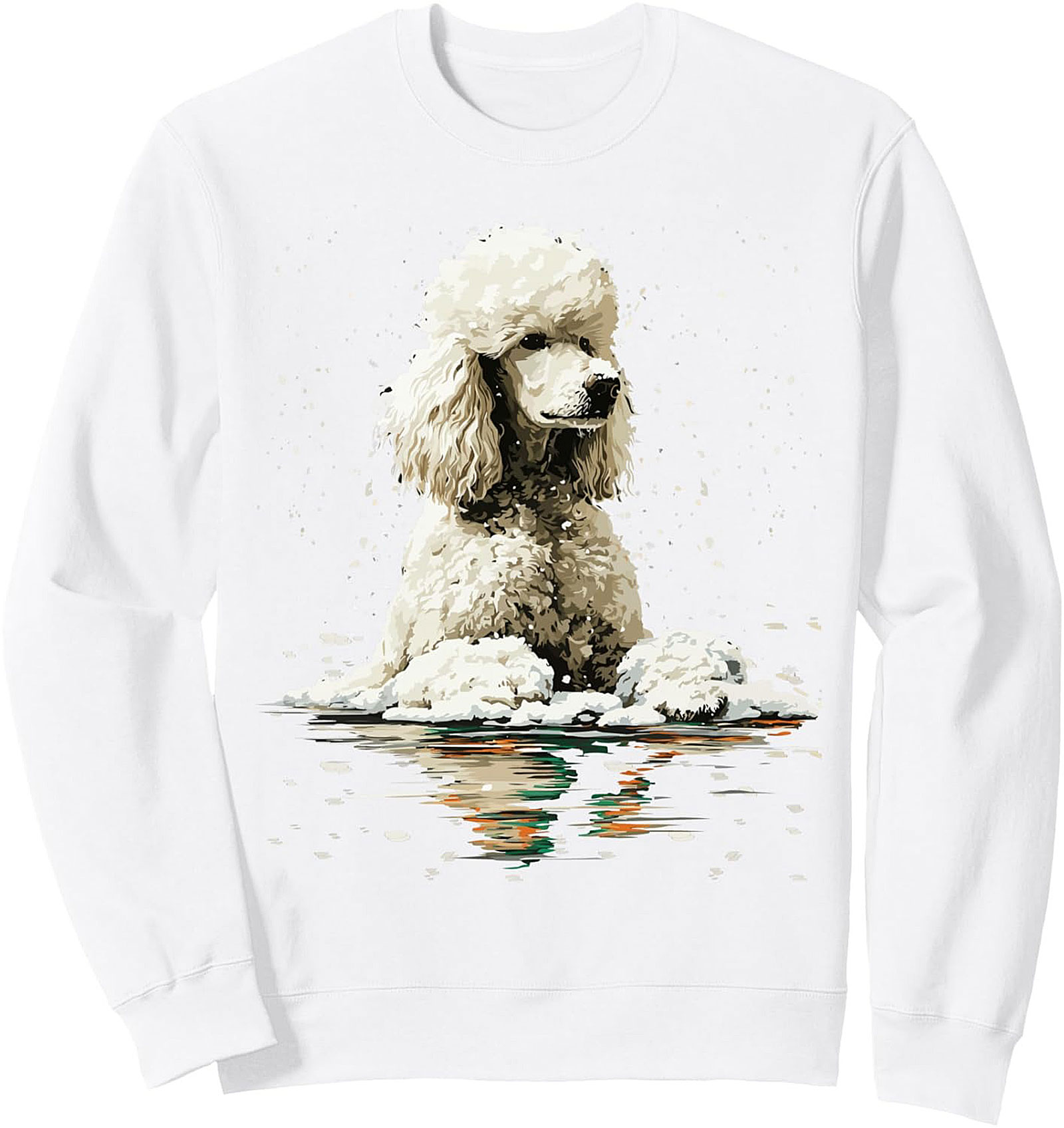 Majestic Winter Poodle Crewneck Sweatshirt