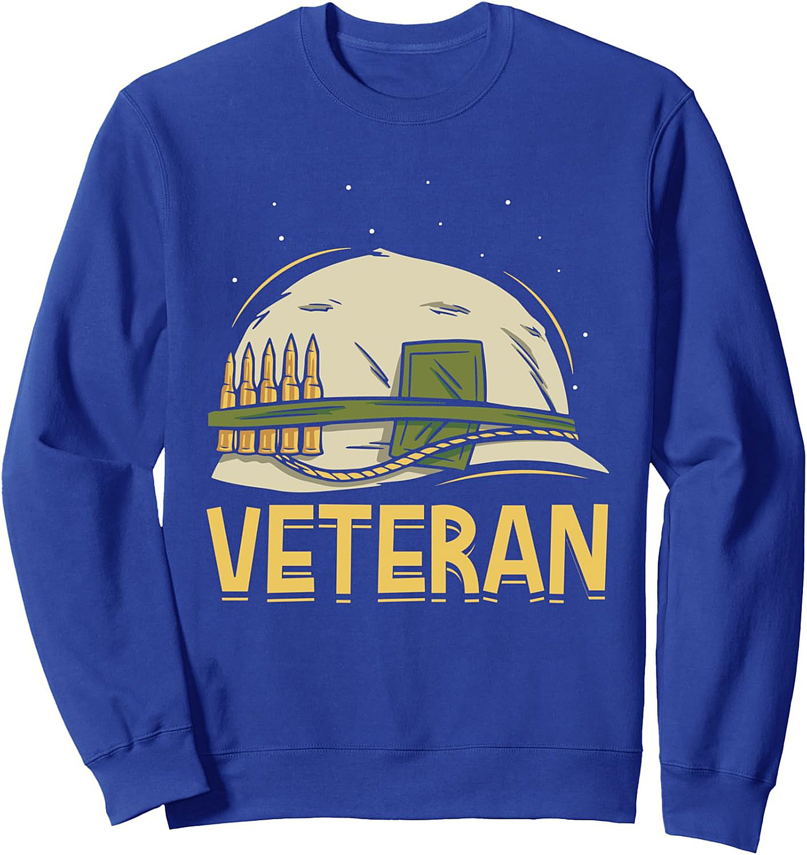 Veteran Military Helmet Graphic Sweatshirt | Gift Idea